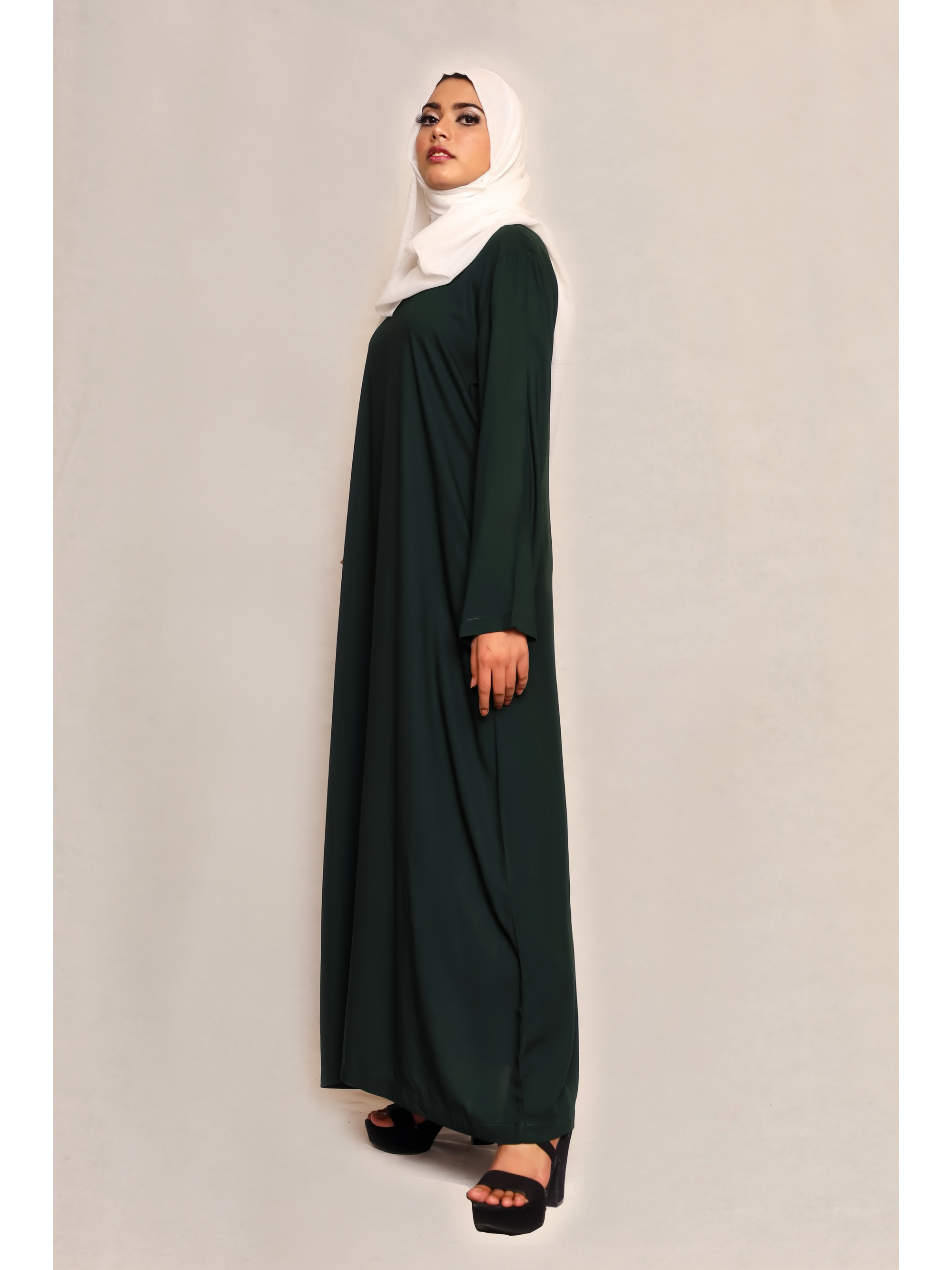 Essential Linen Abaya - Green