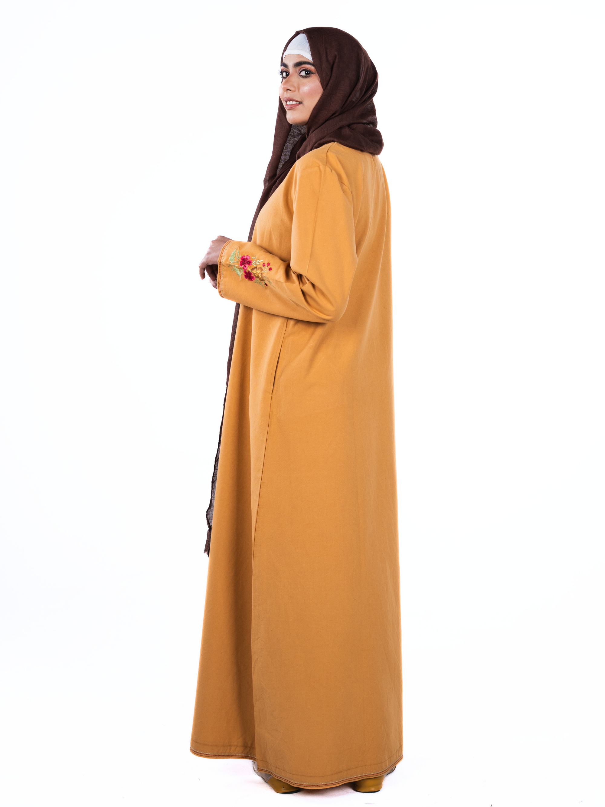 Heritage Cotton Abaya - Camel
