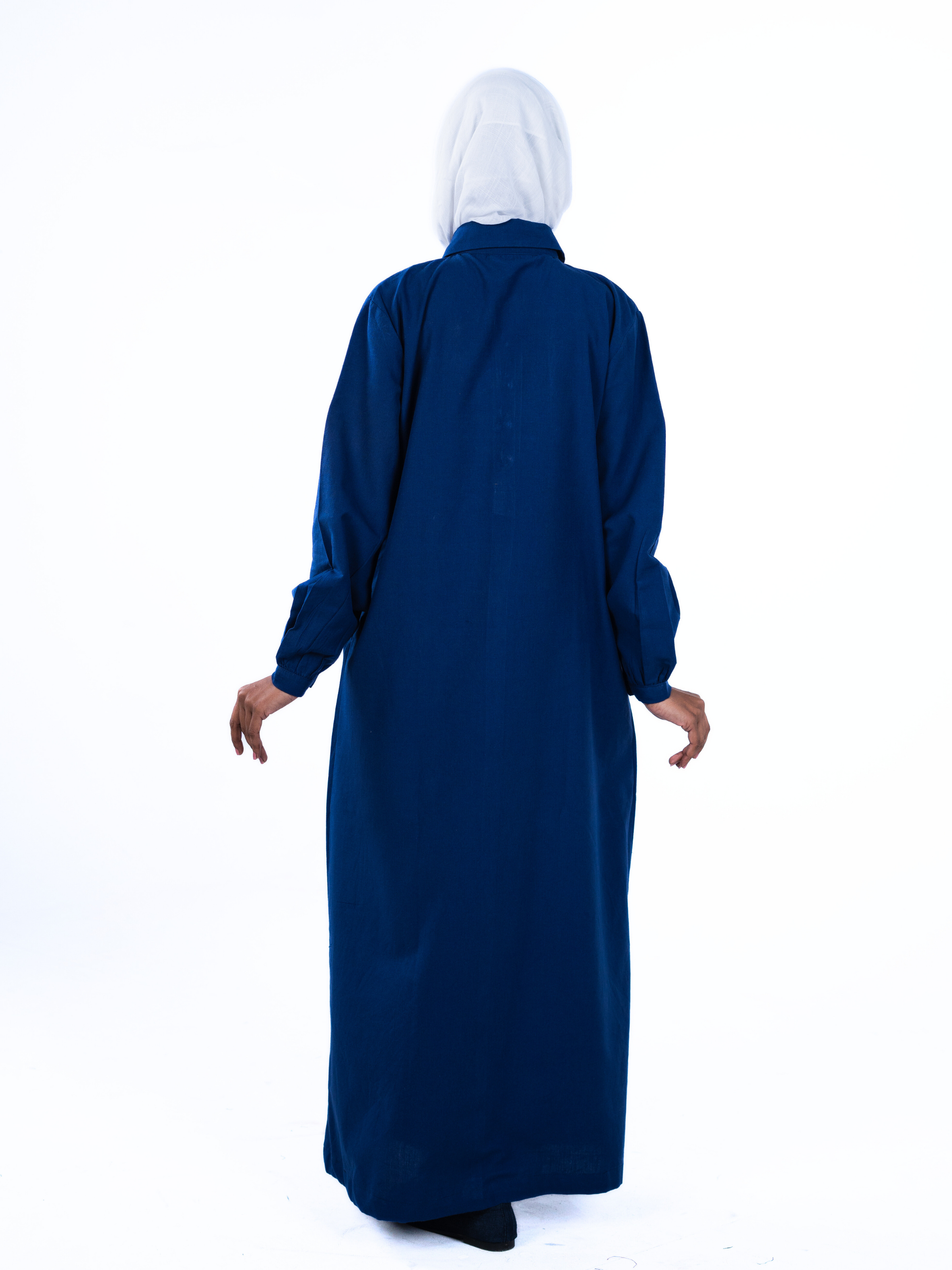 Button-up Maxi Dress - Azure