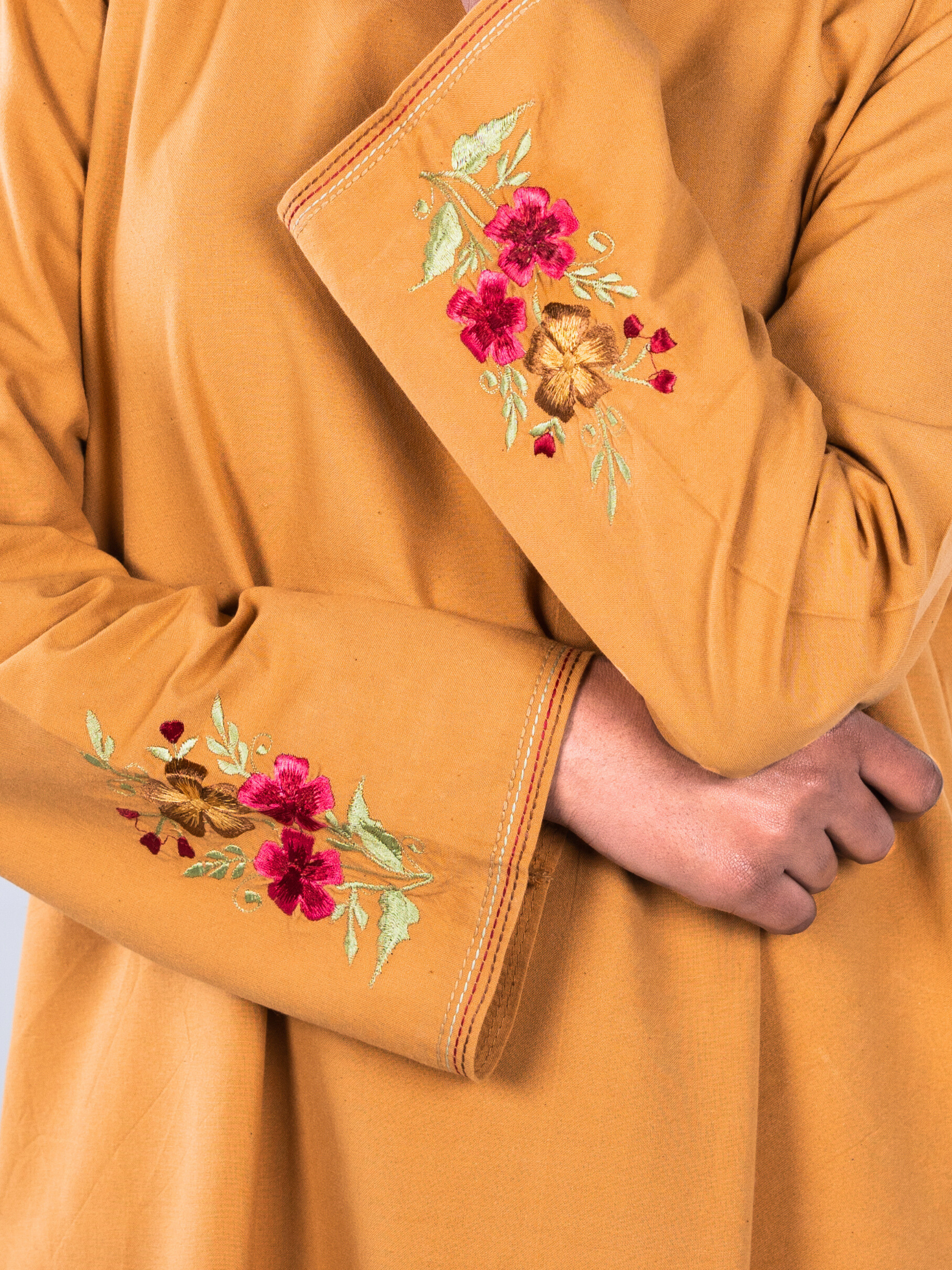 Heritage Cotton Abaya - Camel