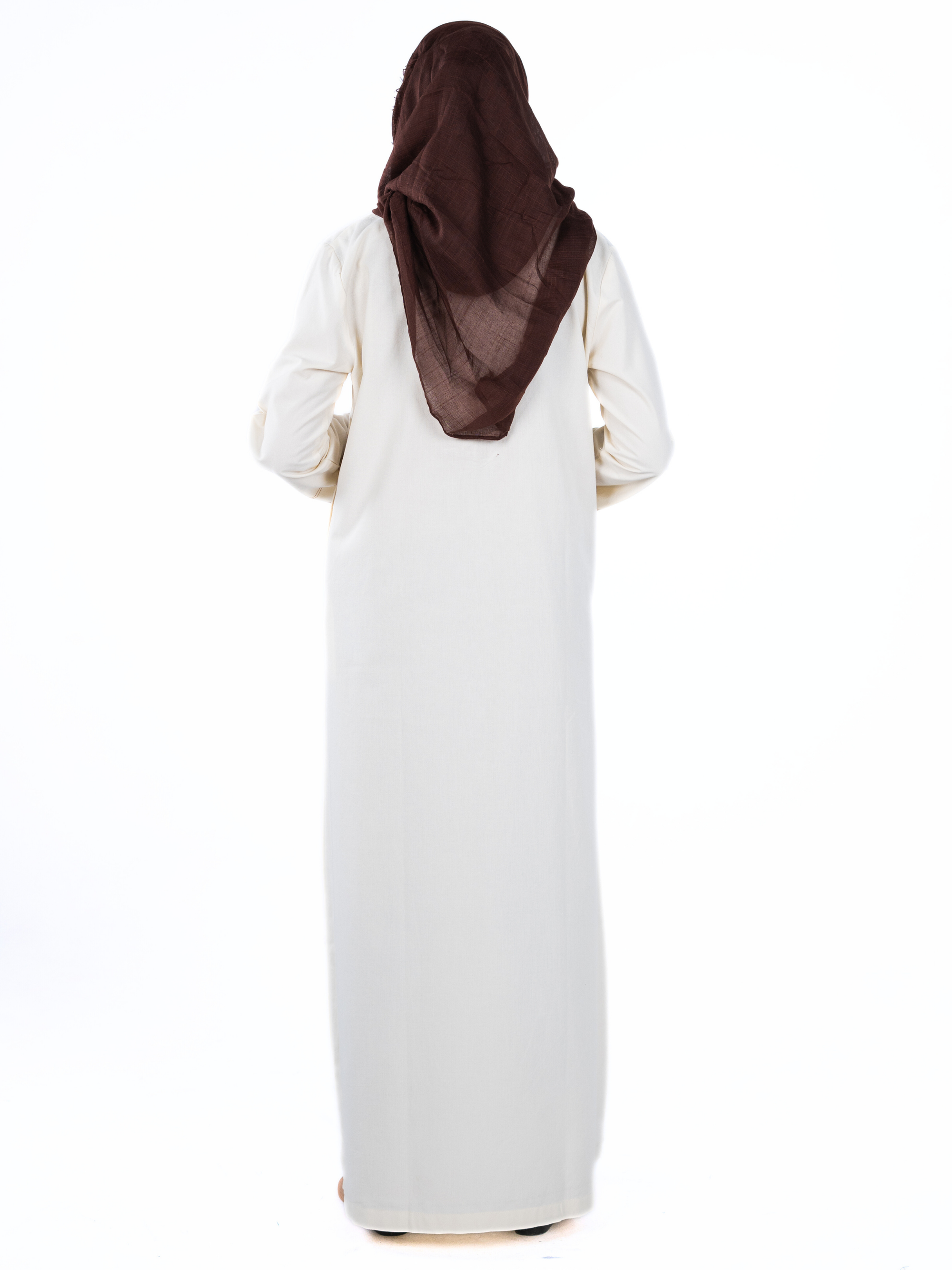 Heritage Cotton Abaya - Cream