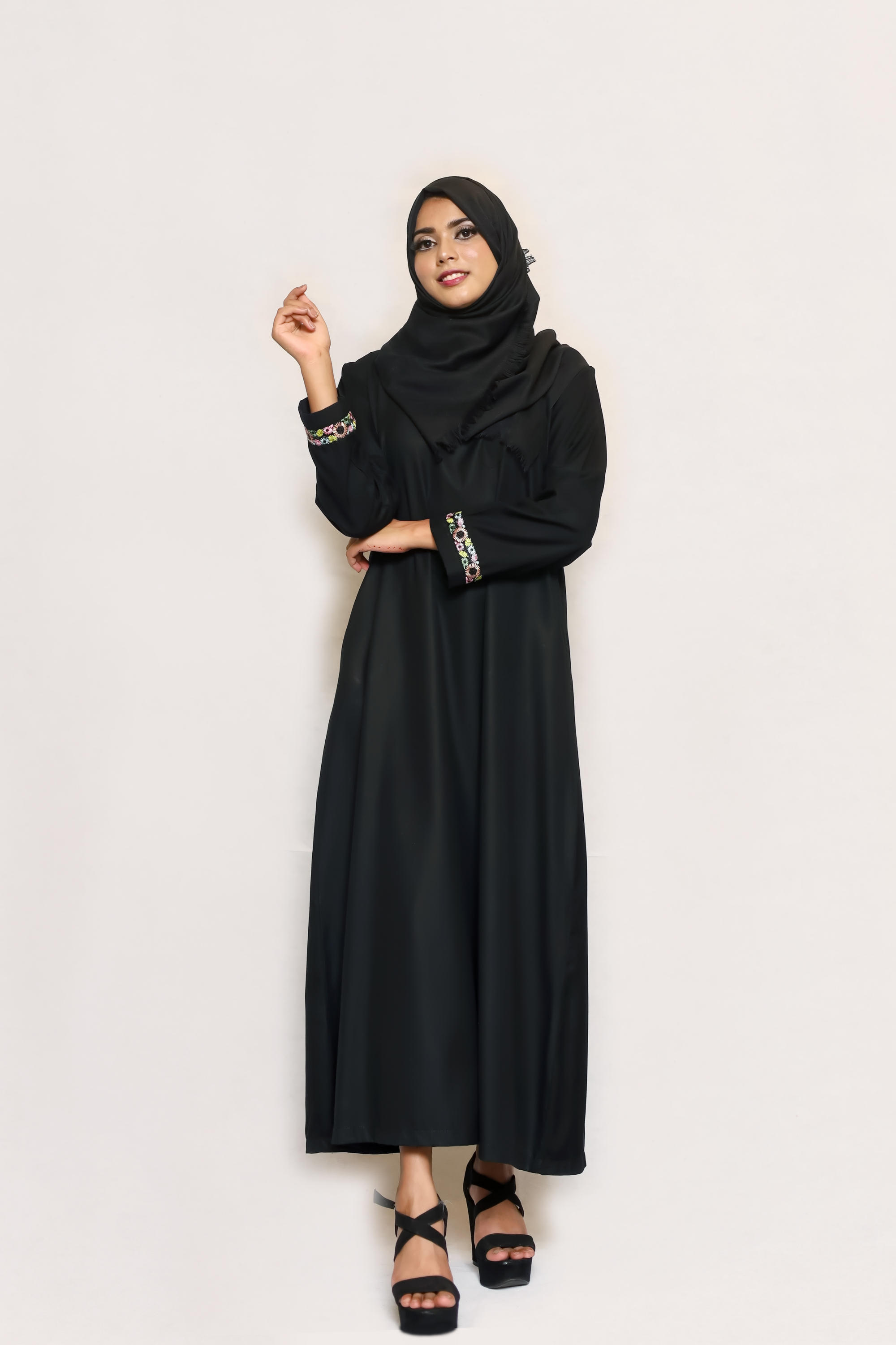 Signature Cotton Abaya – Black