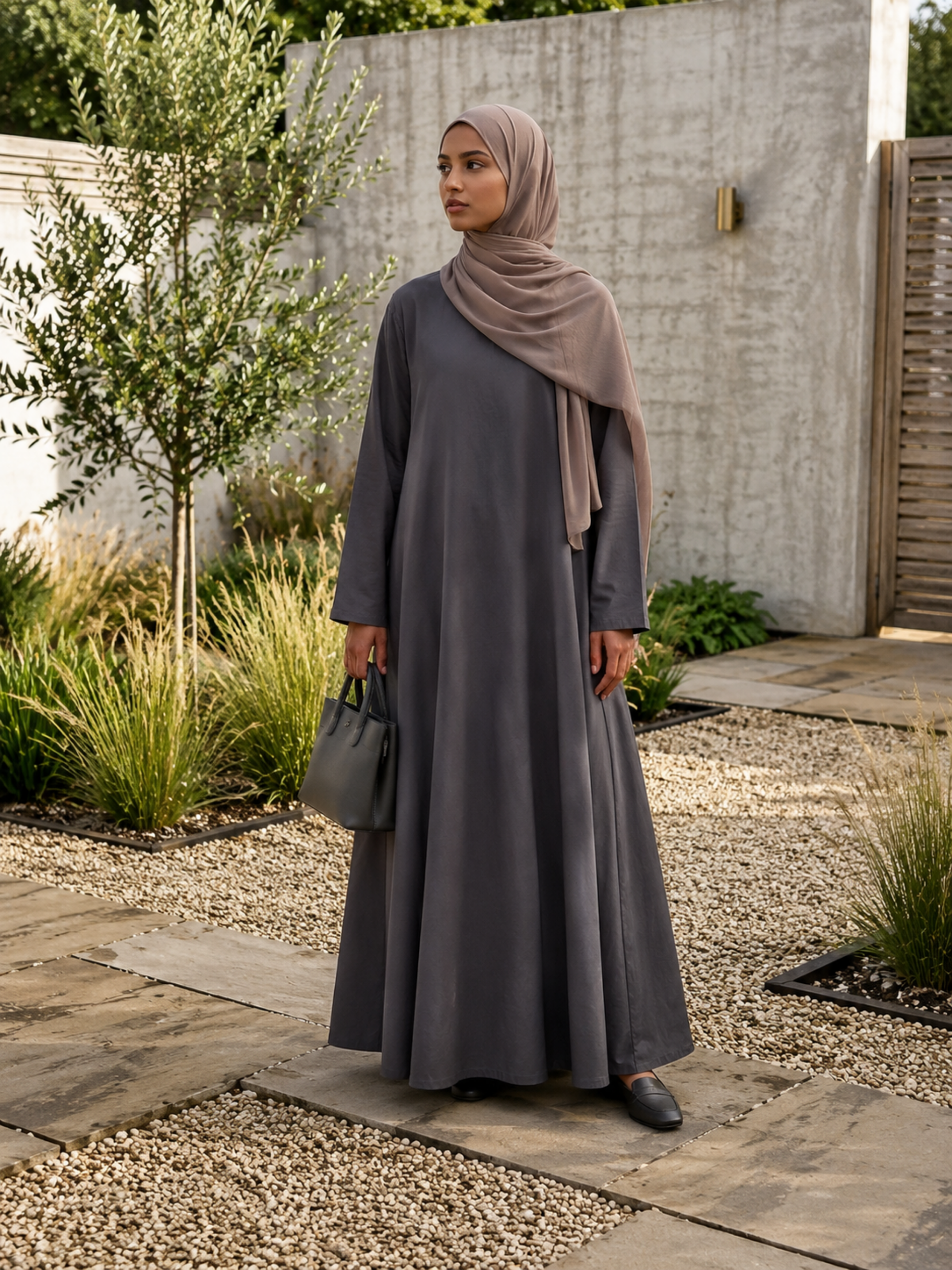 Hajj&Umrah | Premium Cotton Abaya in Charcoal