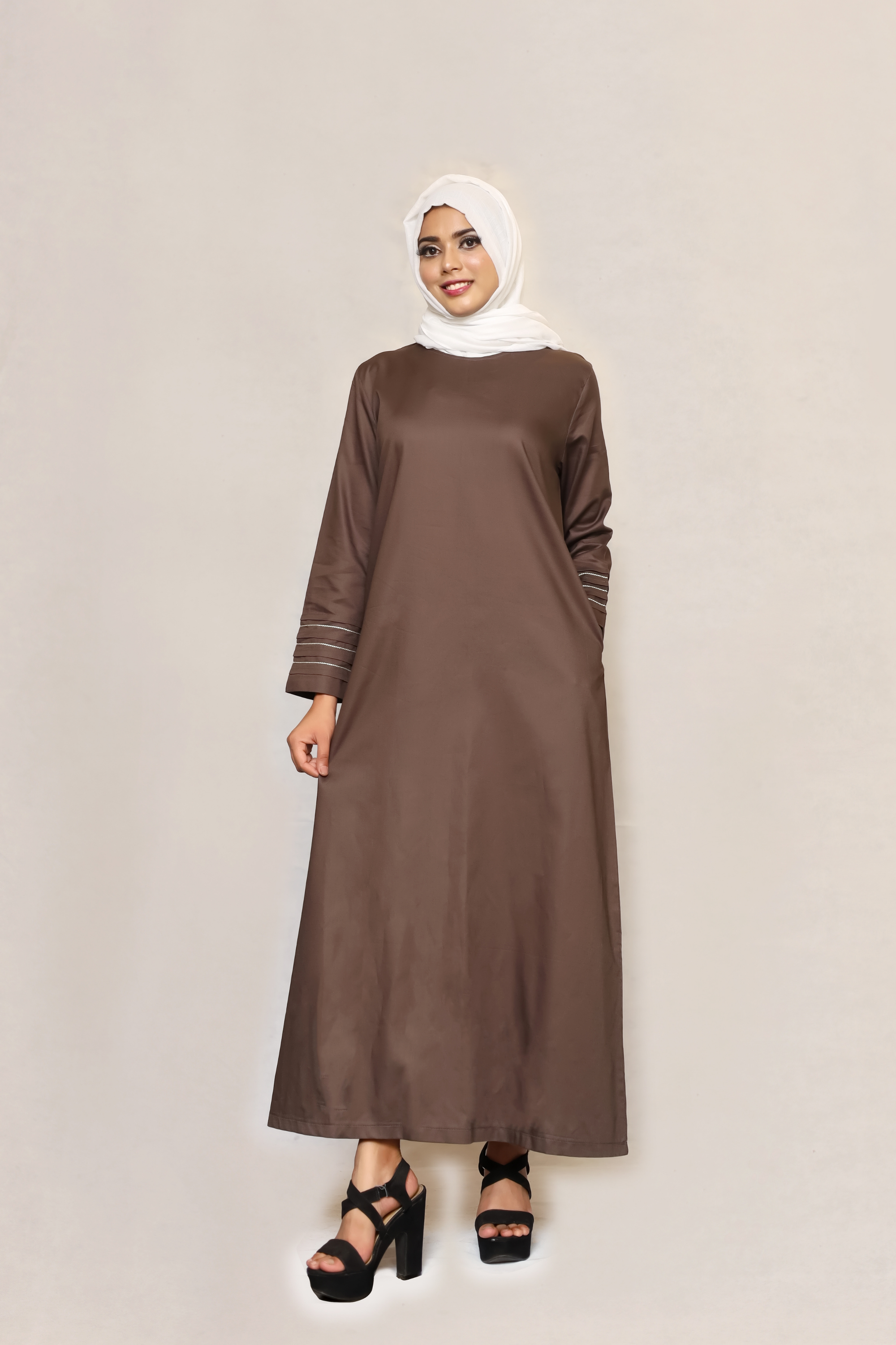 Signature Cotton Abaya – Espresso