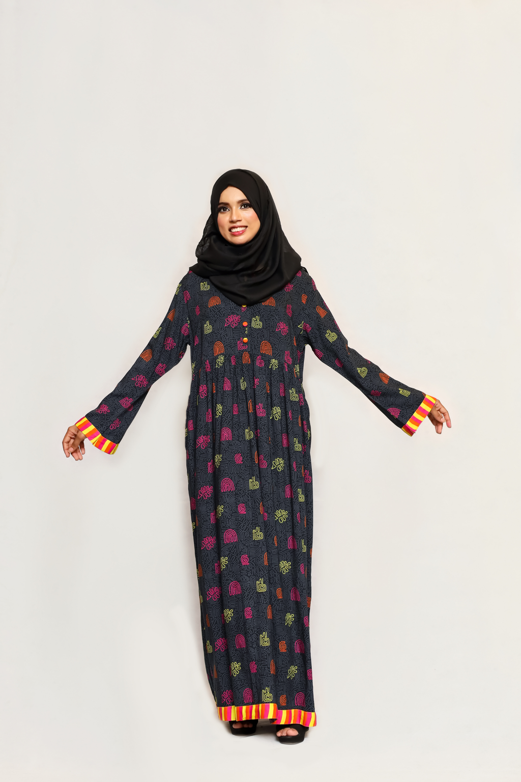 Maternity Maxi Dress - Fluo