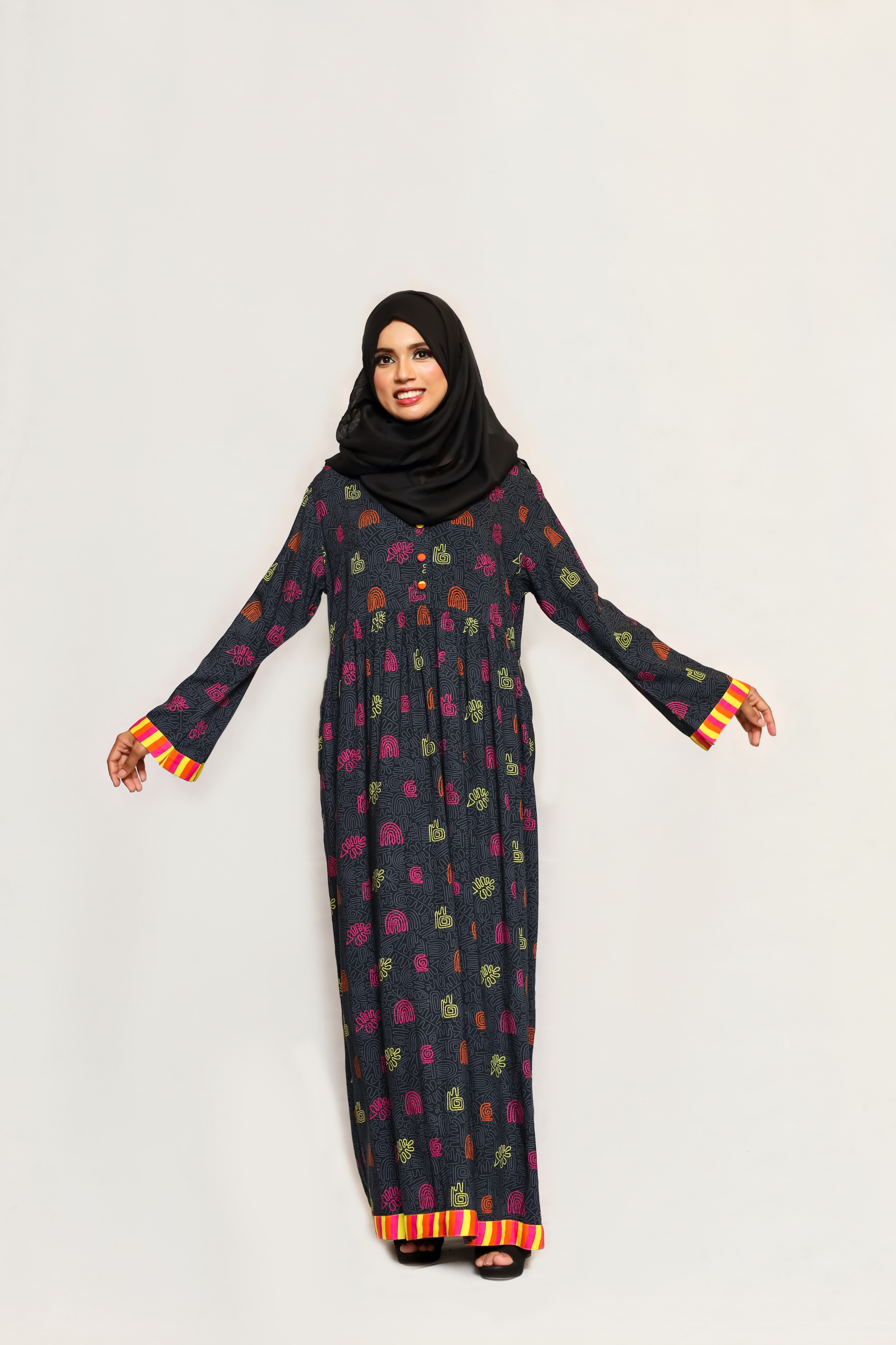 Maternity Maxi Dress - Fluo