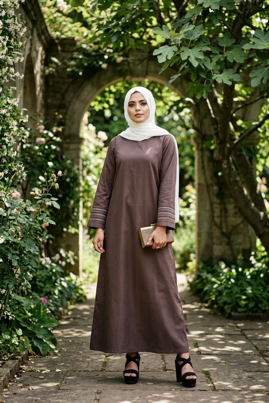Signature Cotton Abaya – Espresso