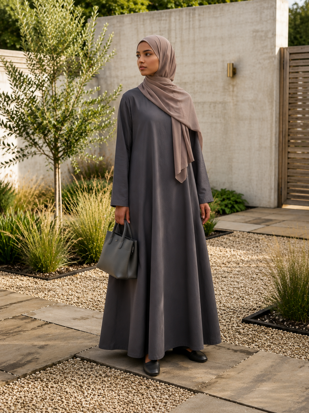 Hajj&Umrah | Premium Cotton Abaya in Charcoal
