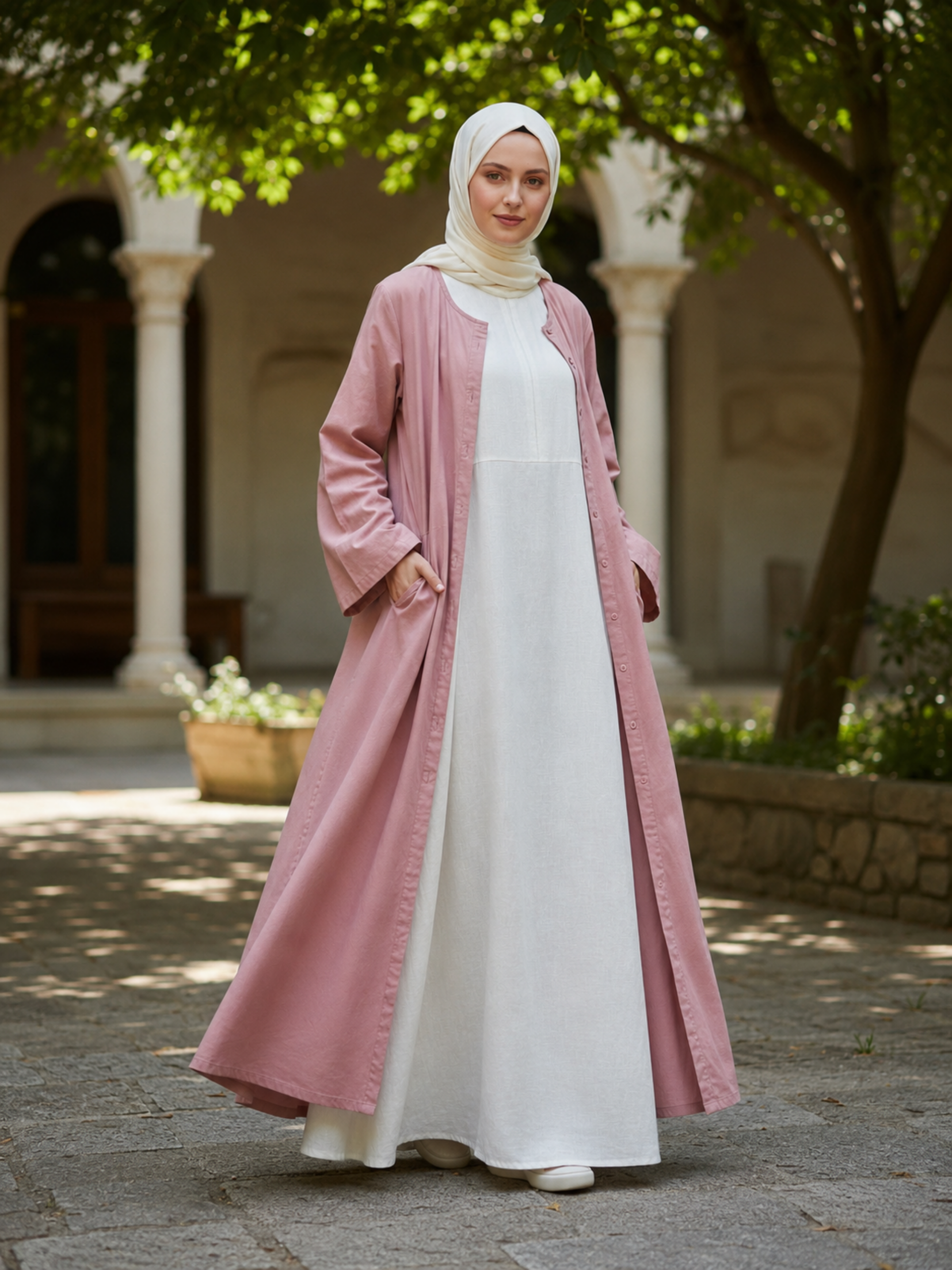 Hajj & Umrah | Abaya Set in Pastels
