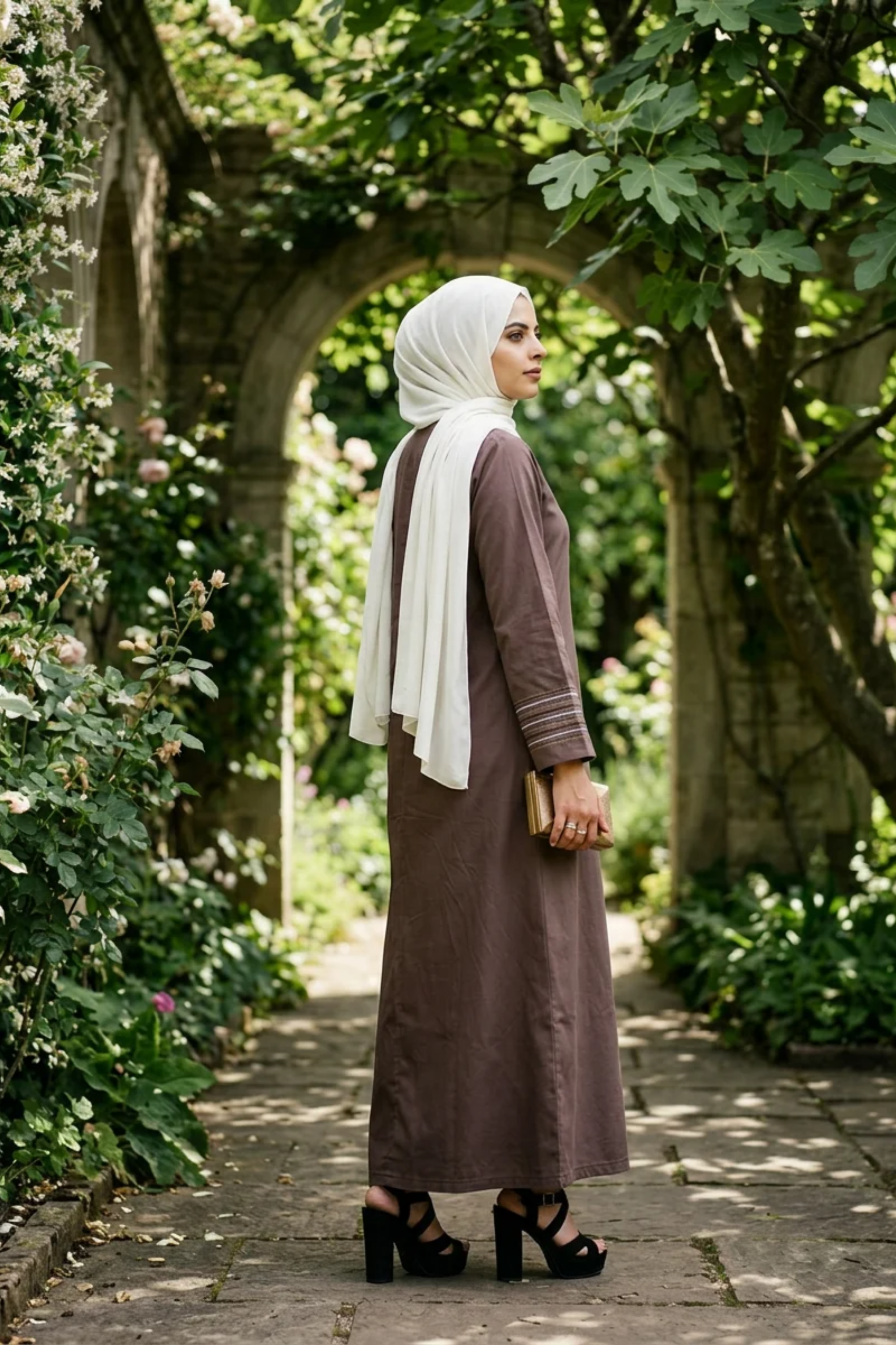 Signature Cotton Abaya – Espresso