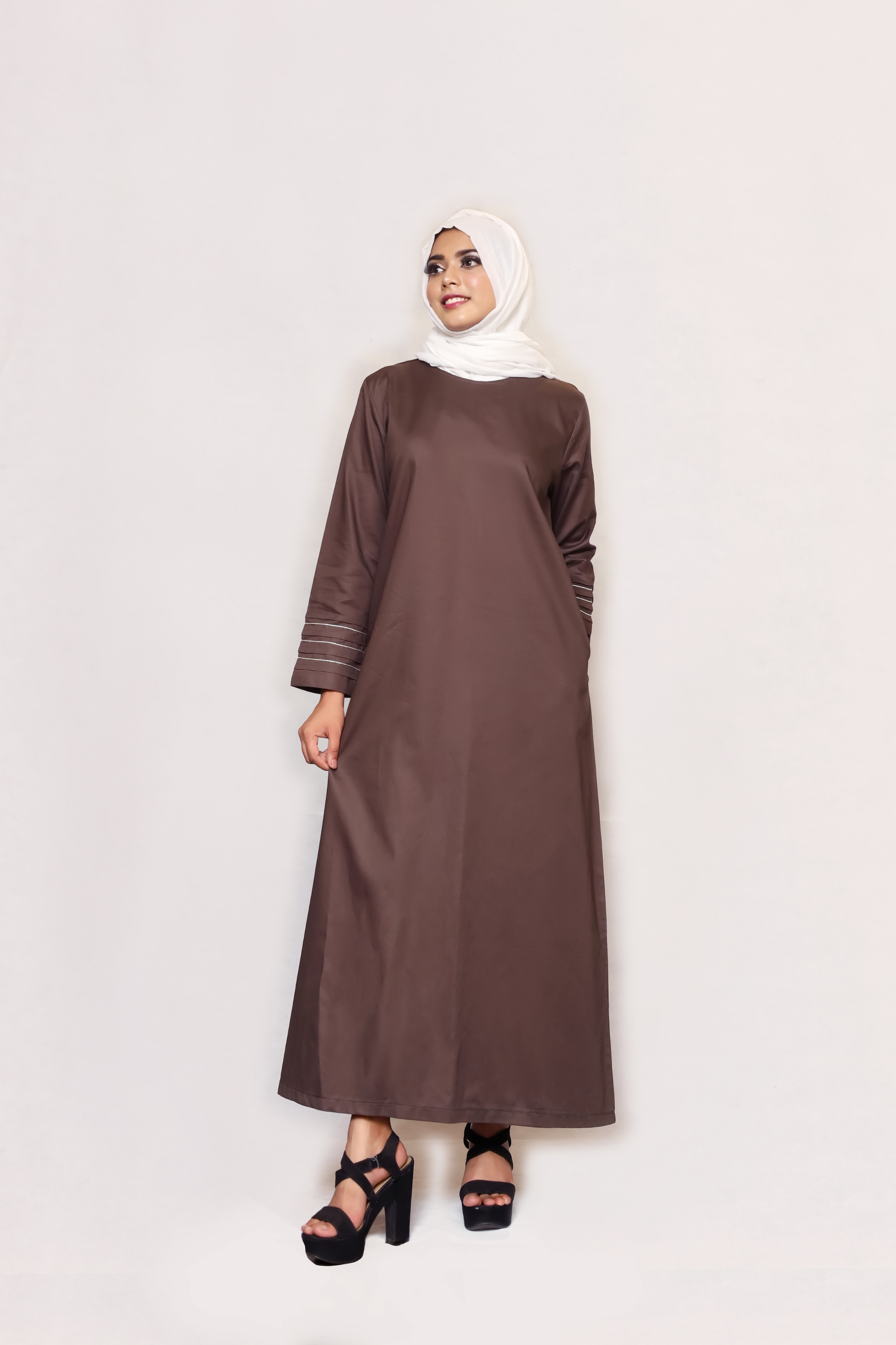 Signature Cotton Abaya – Espresso