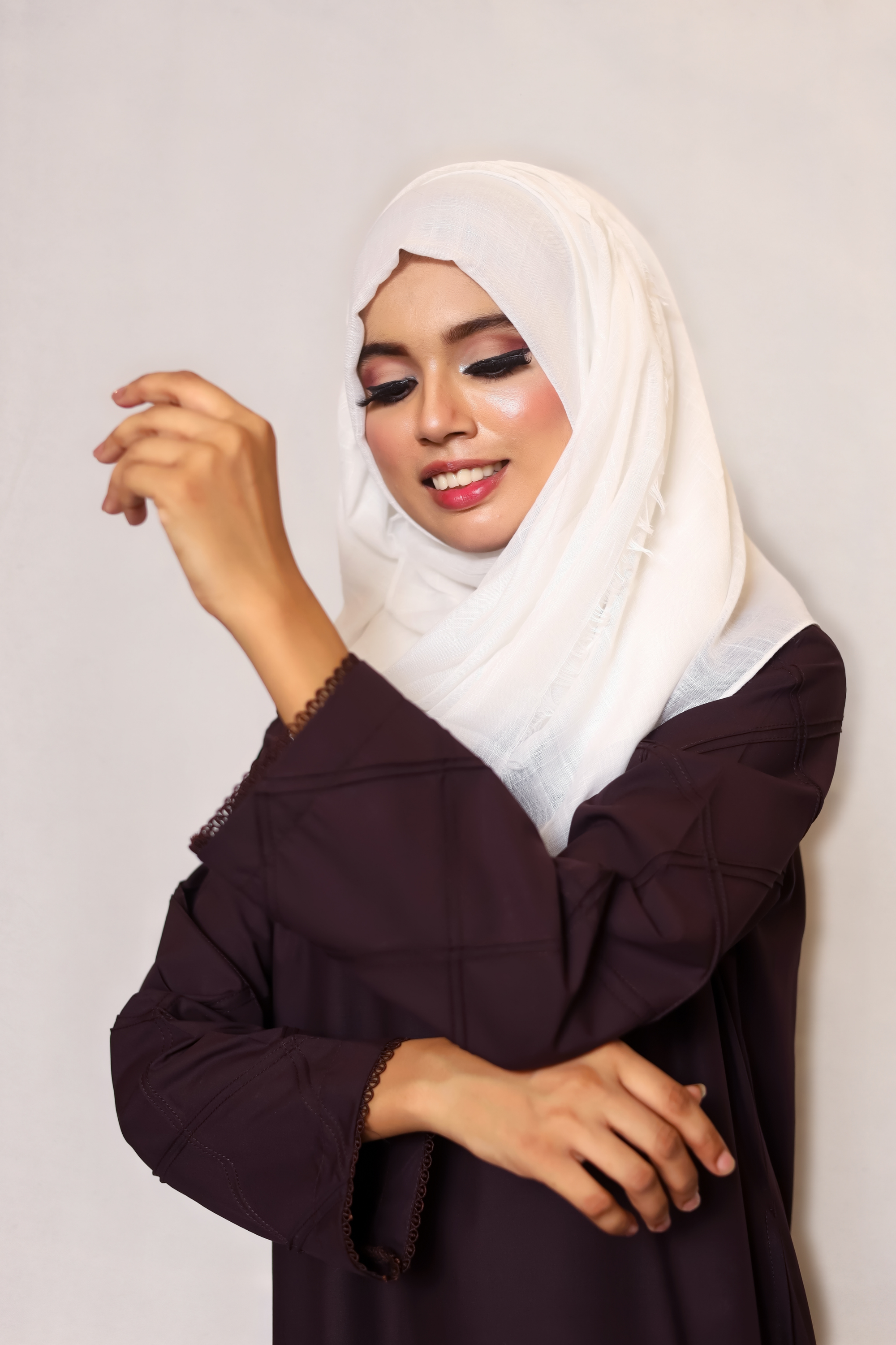 Signature Cotton Abaya – Chocolate