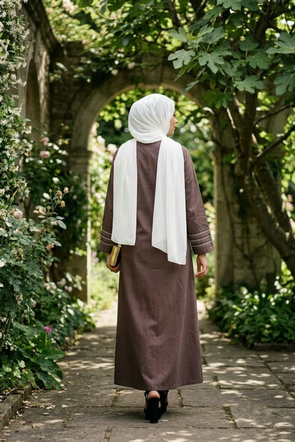 Signature Cotton Abaya – Espresso