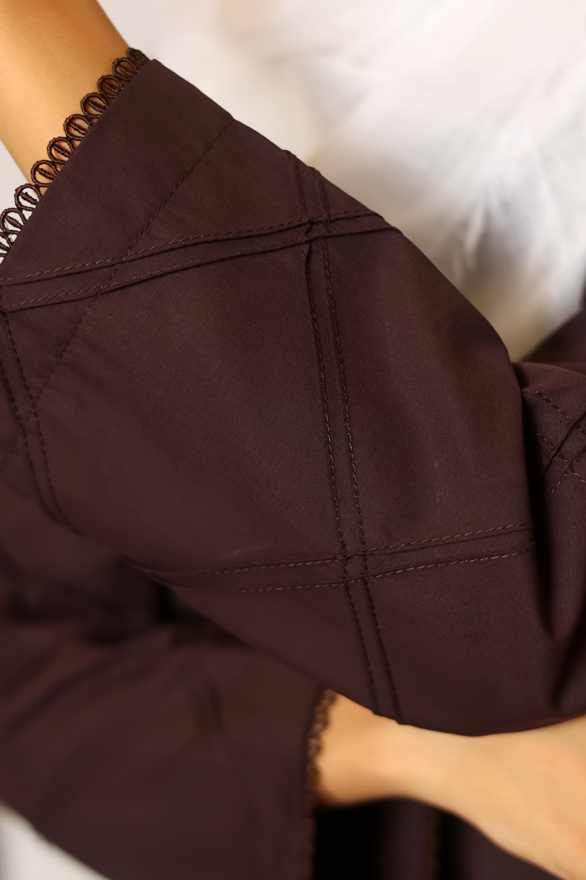 Signature Cotton Abaya – Chocolate