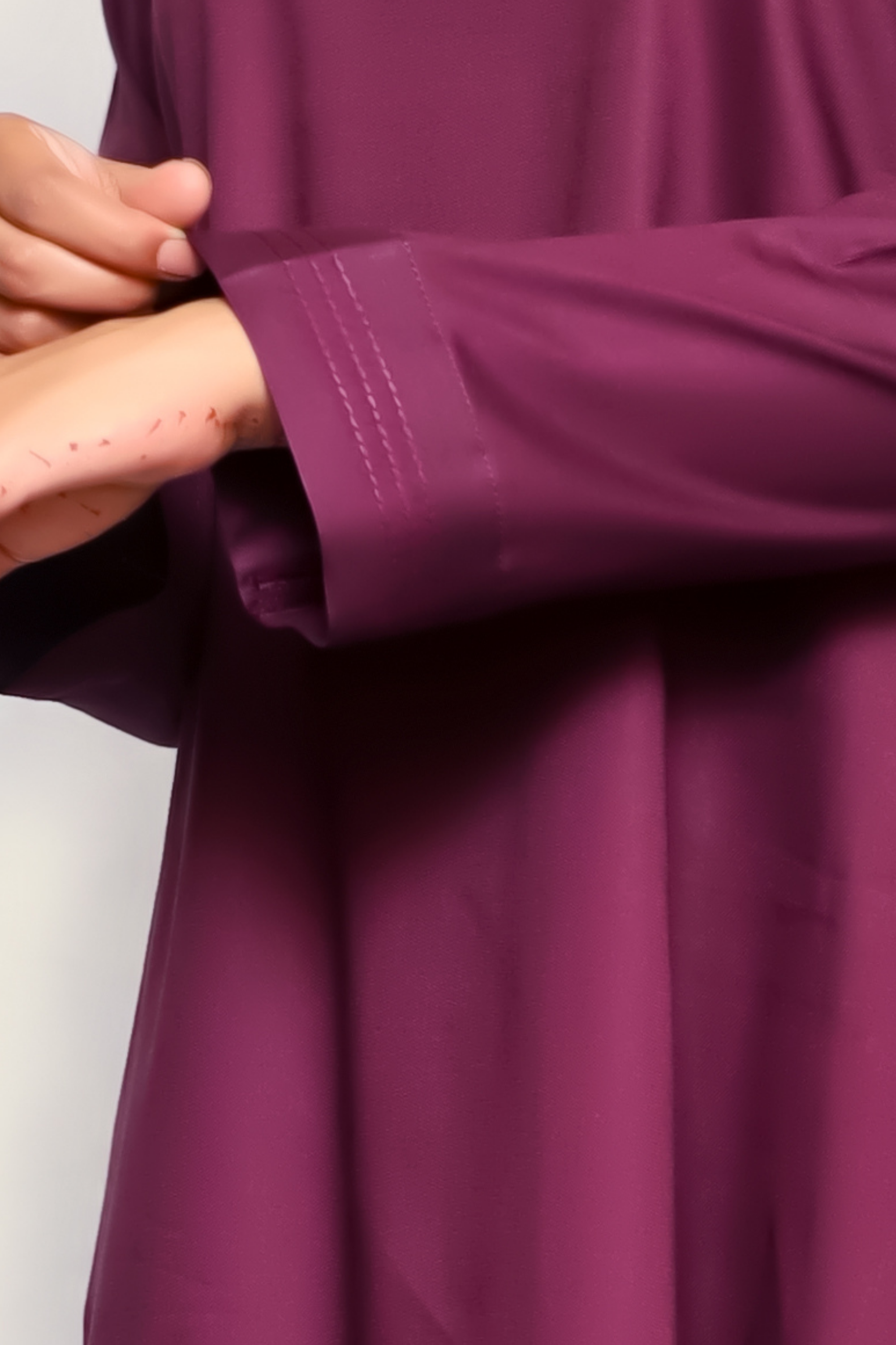Signature Cotton Abaya – Burgundy