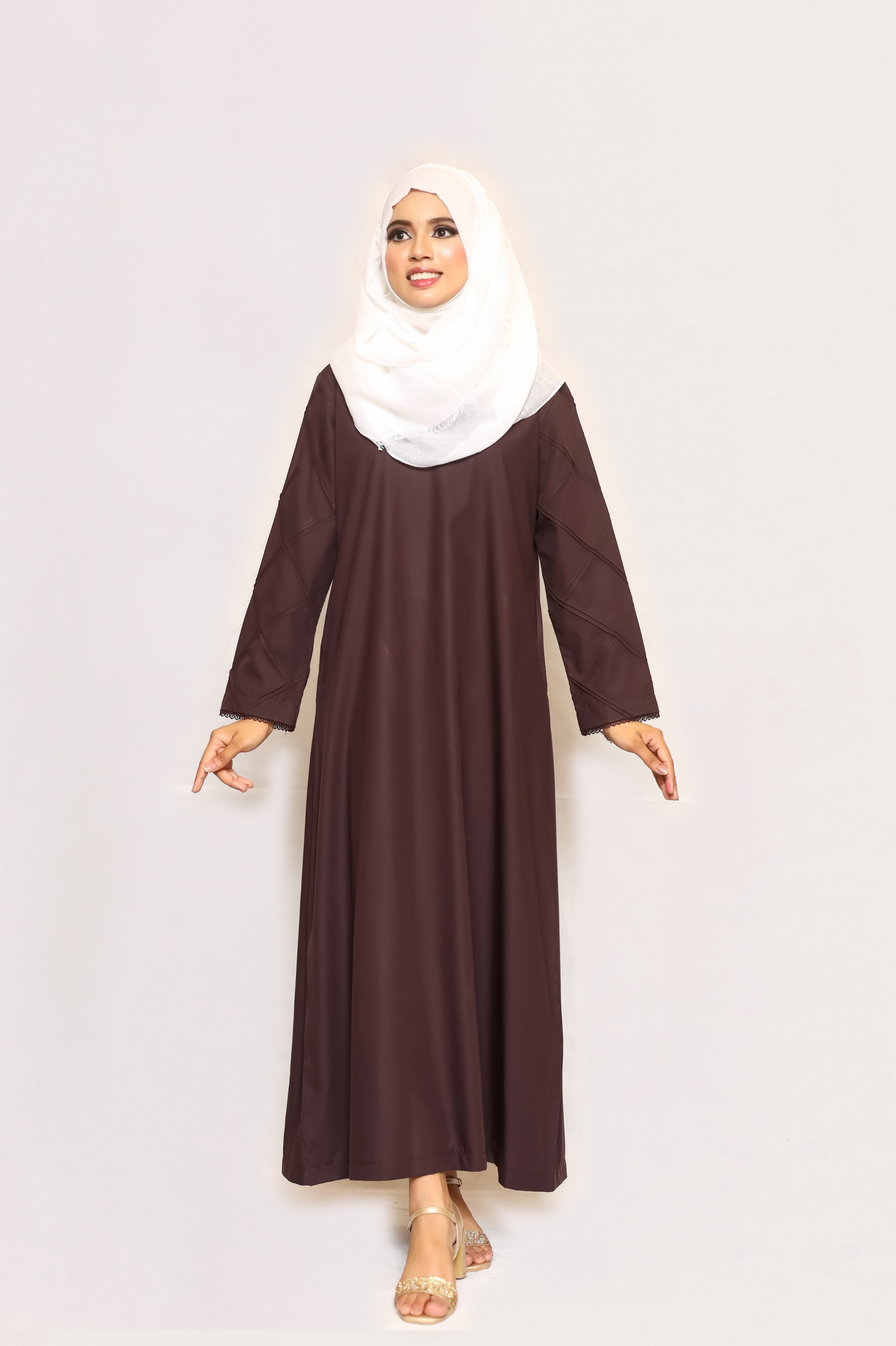 Signature Cotton Abaya – Chocolate