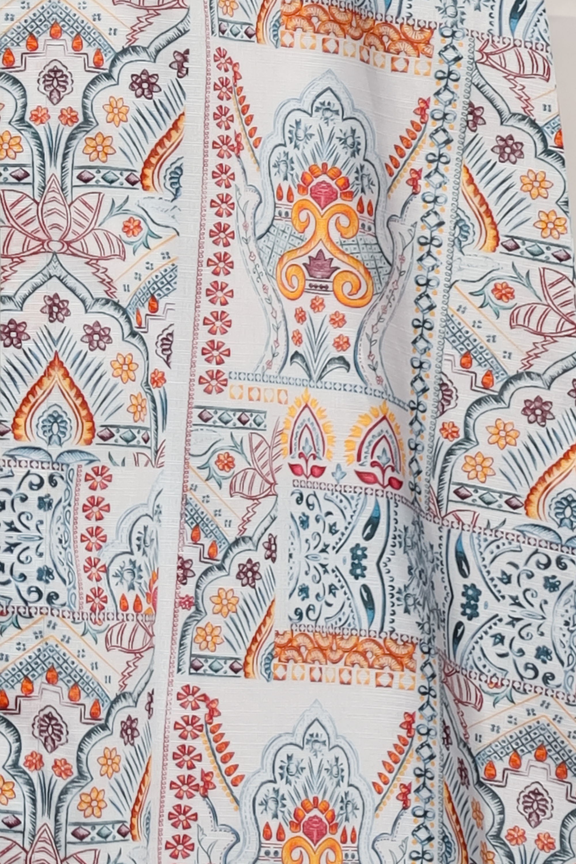 Printed Open Abaya - Multicolour