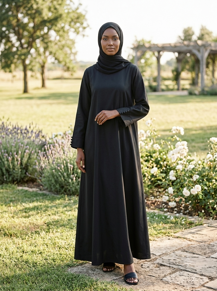Hajj&Umrah | Premium Cotton Abaya in Ink
