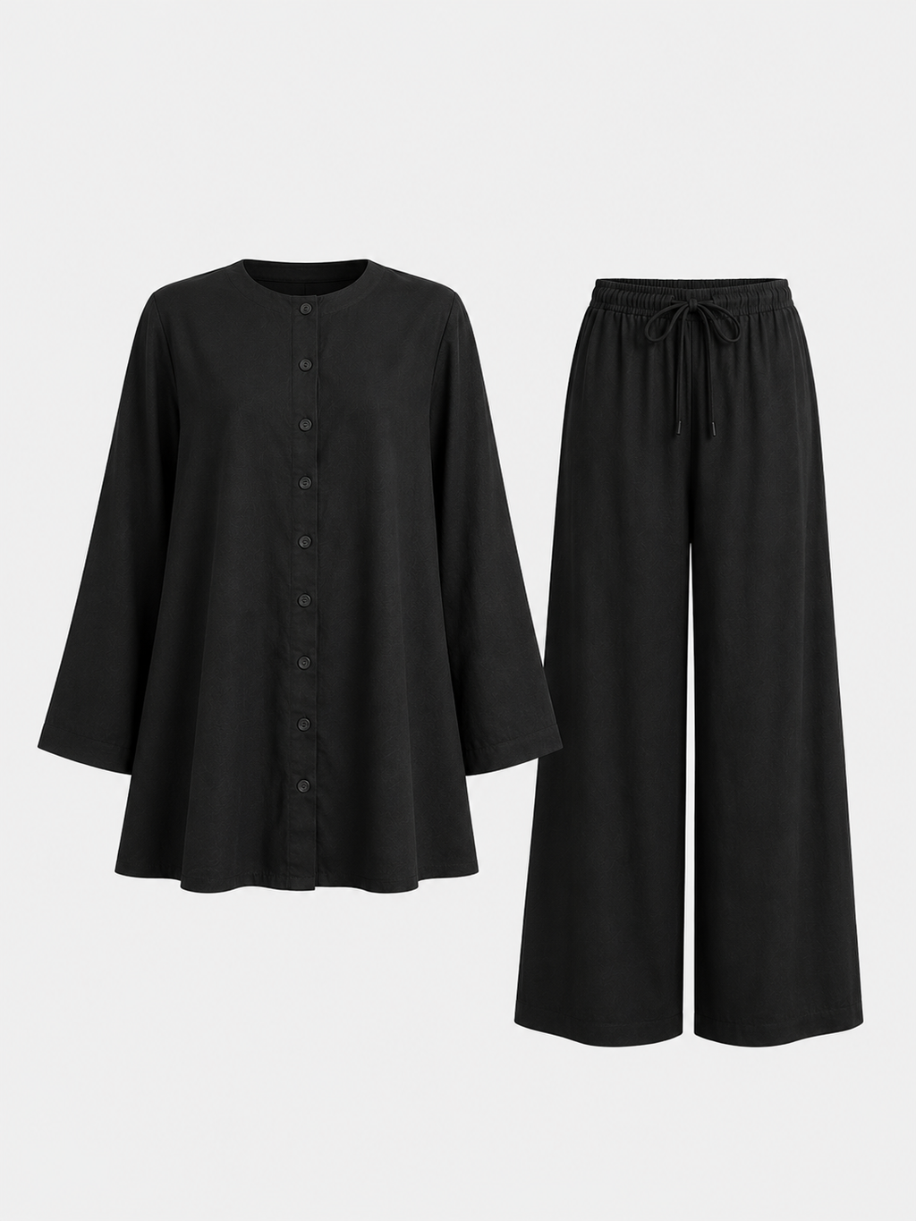 Essentail Linen Suit - Button-up Shirt & Trousers