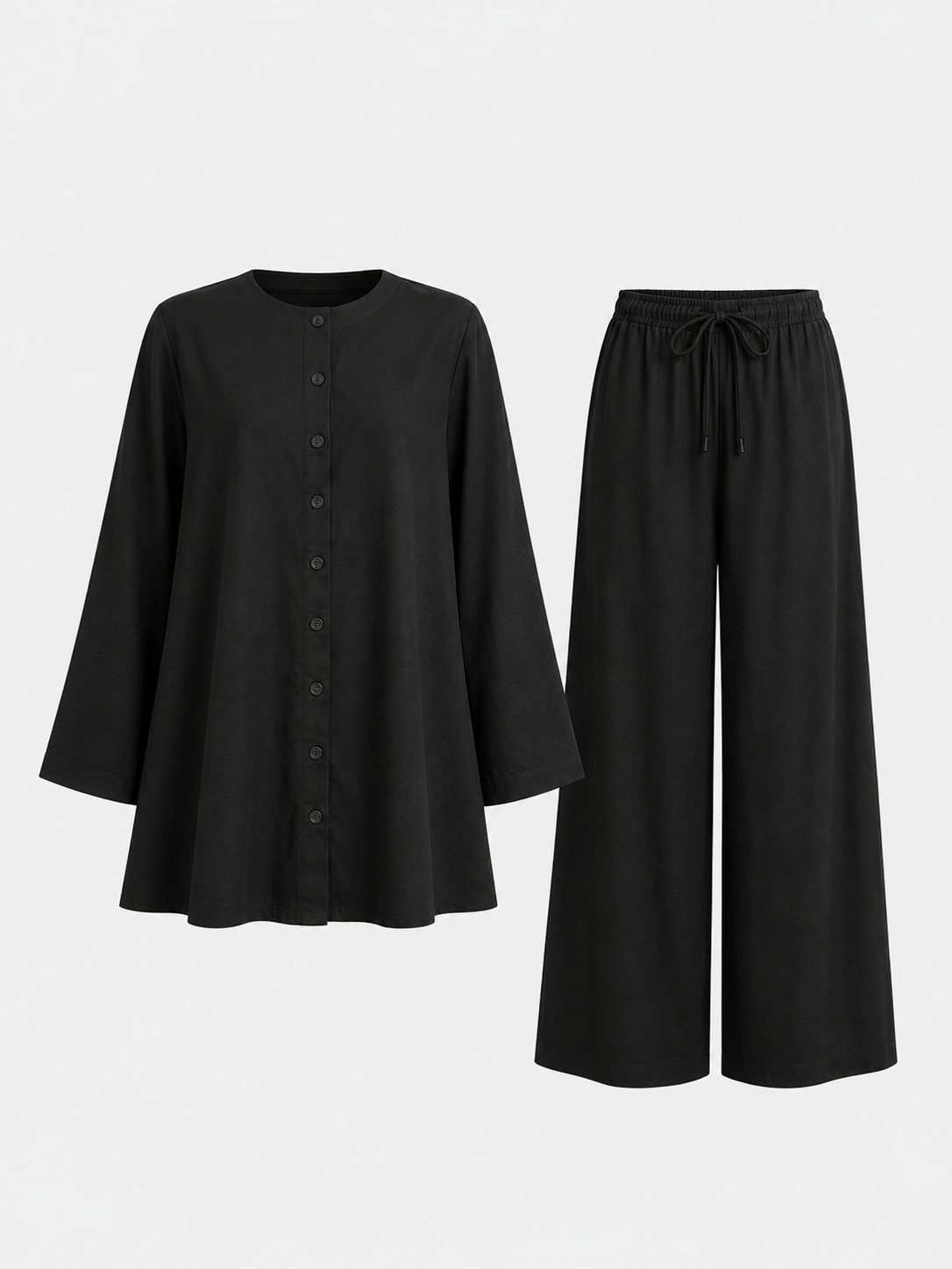 Essentail Linen Suit - Button-up Shirt & Trousers