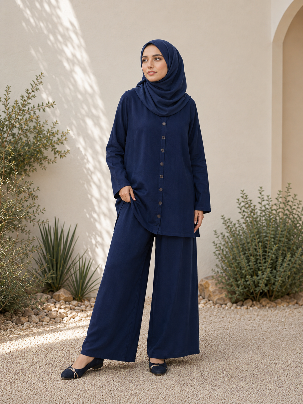 Essentail Linen Suit - Button-up Shirt & Trousers