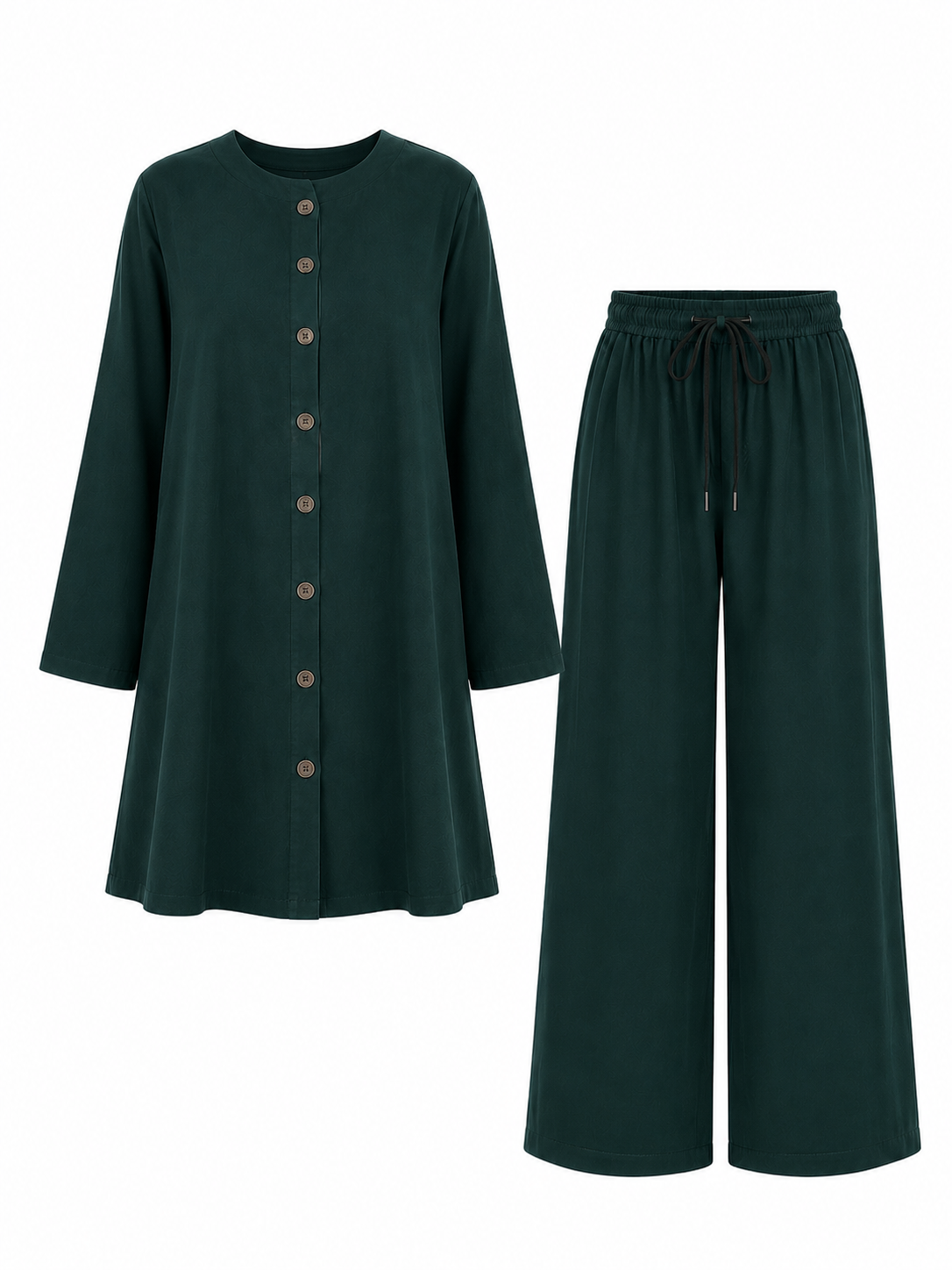 Essentail Linen Suit - Button-up Shirt & Trousers