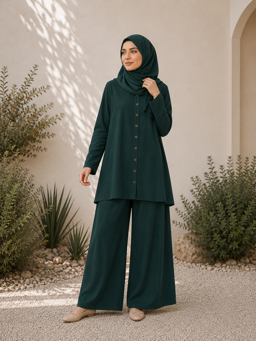 Essentail Linen Suit - Button-up Shirt & Trousers