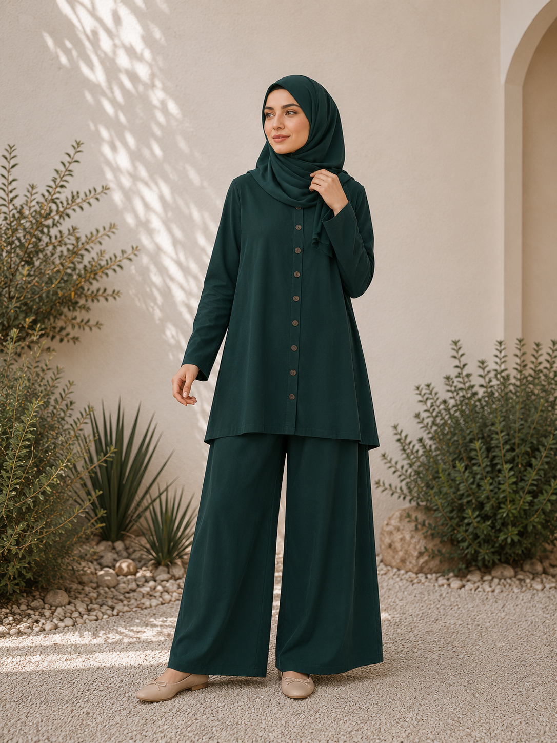 Essentail Linen Suit - Button-up Shirt & Trousers