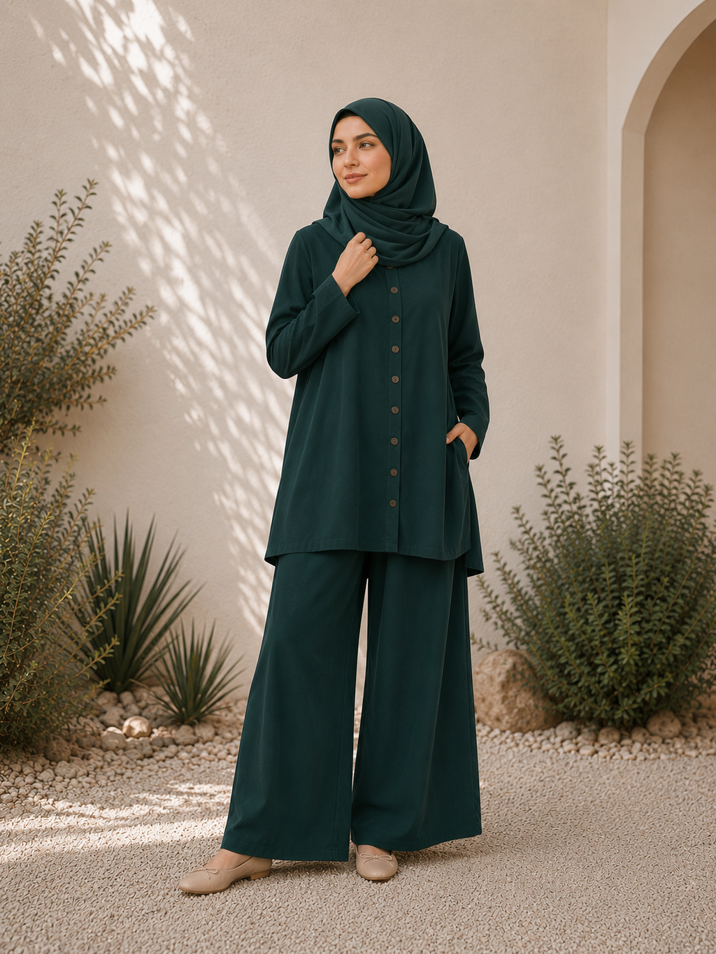 Essentail Linen Suit - Button-up Shirt & Trousers