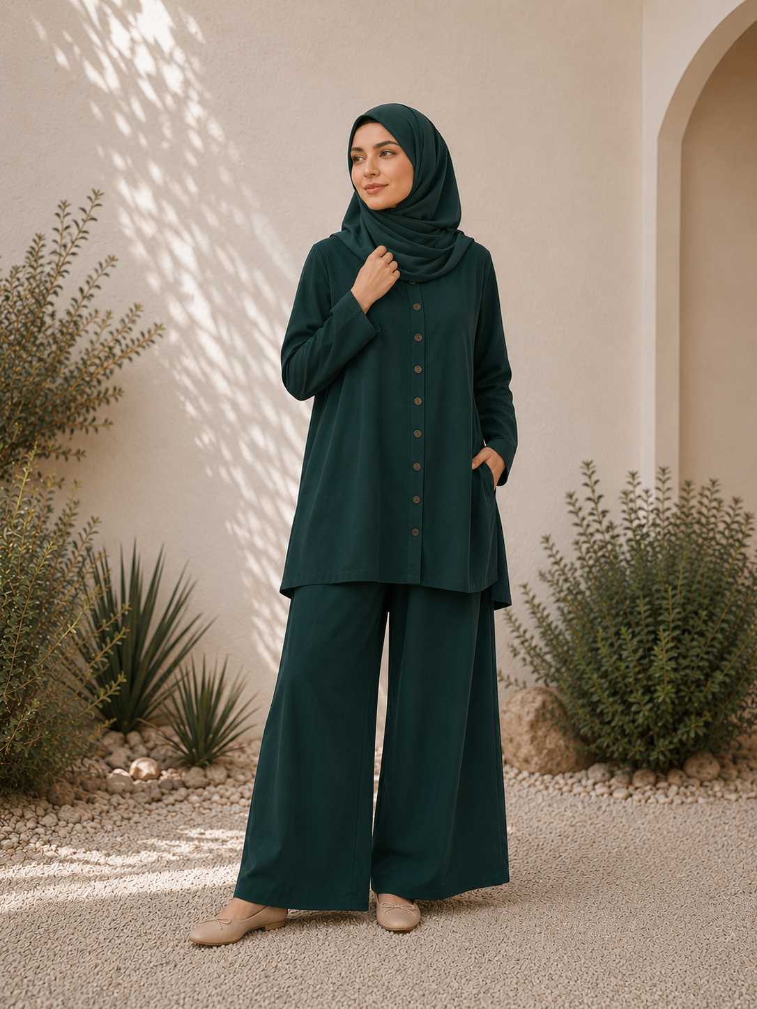 Essentail Linen Suit - Button-up Shirt & Trousers