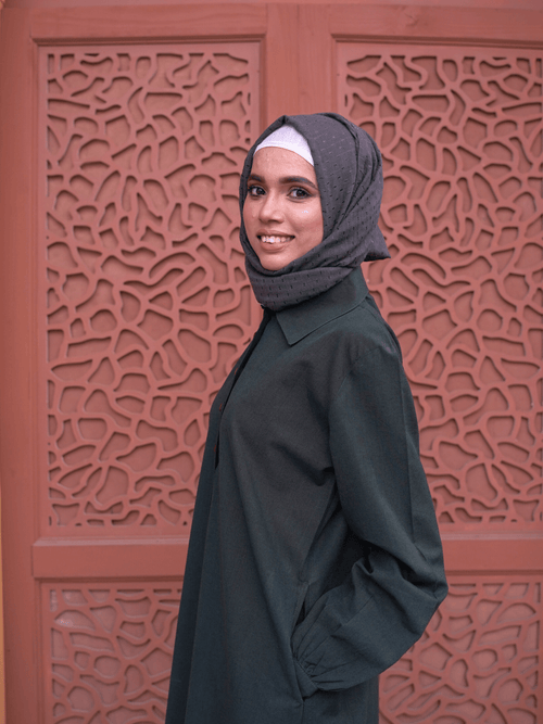 Button-up Maxi Dress - Forest - Fasilah