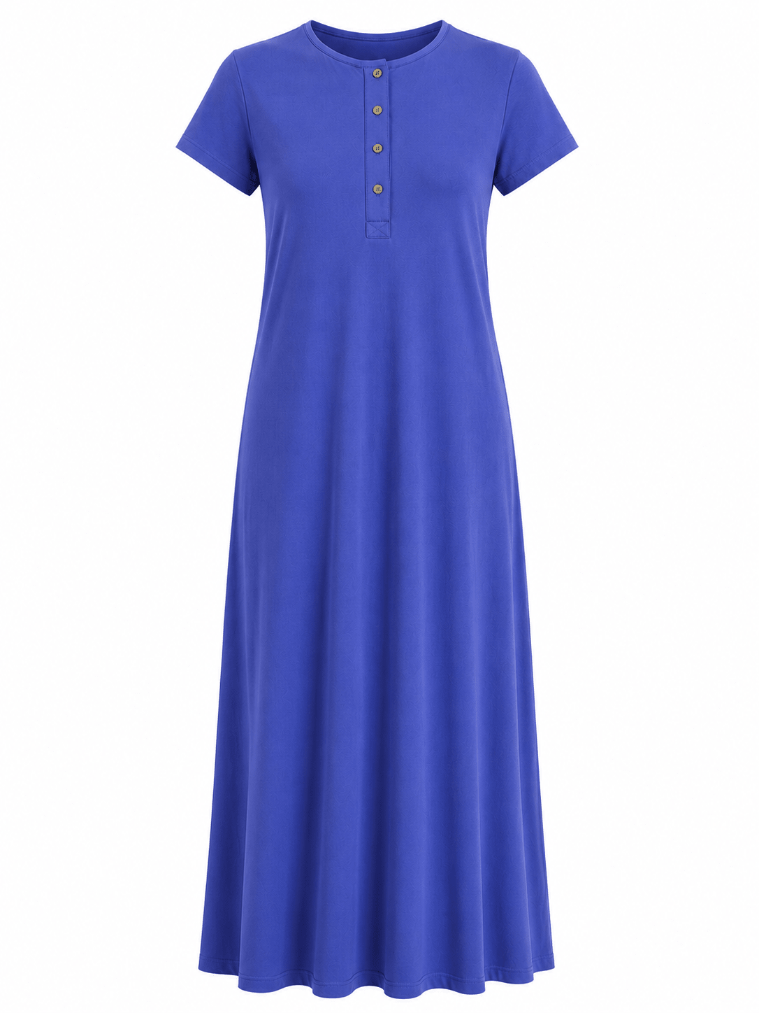 Essential Linen Slip Dress with Buttons - Fasilah