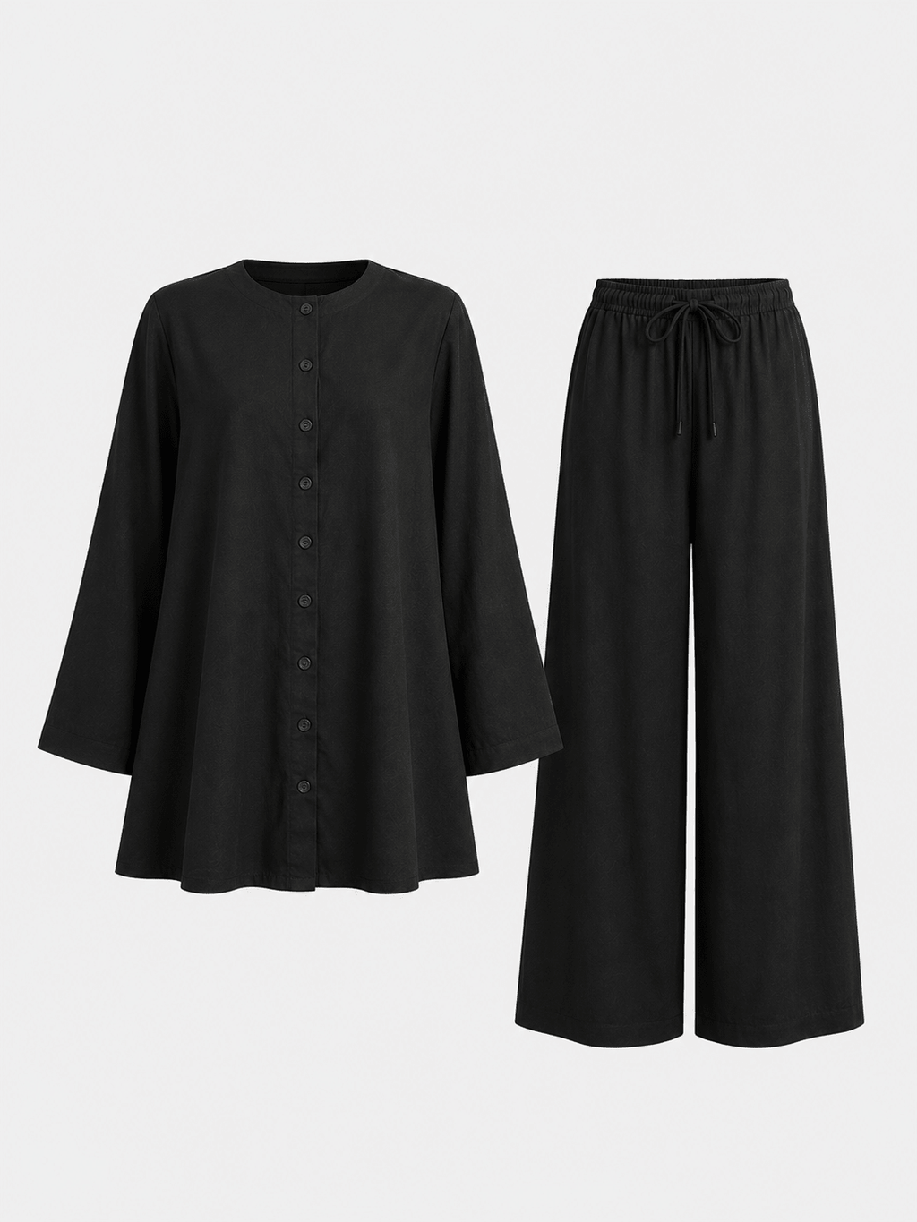 Made to Measure | Essential Linen Suit - Black Button-up Shirt