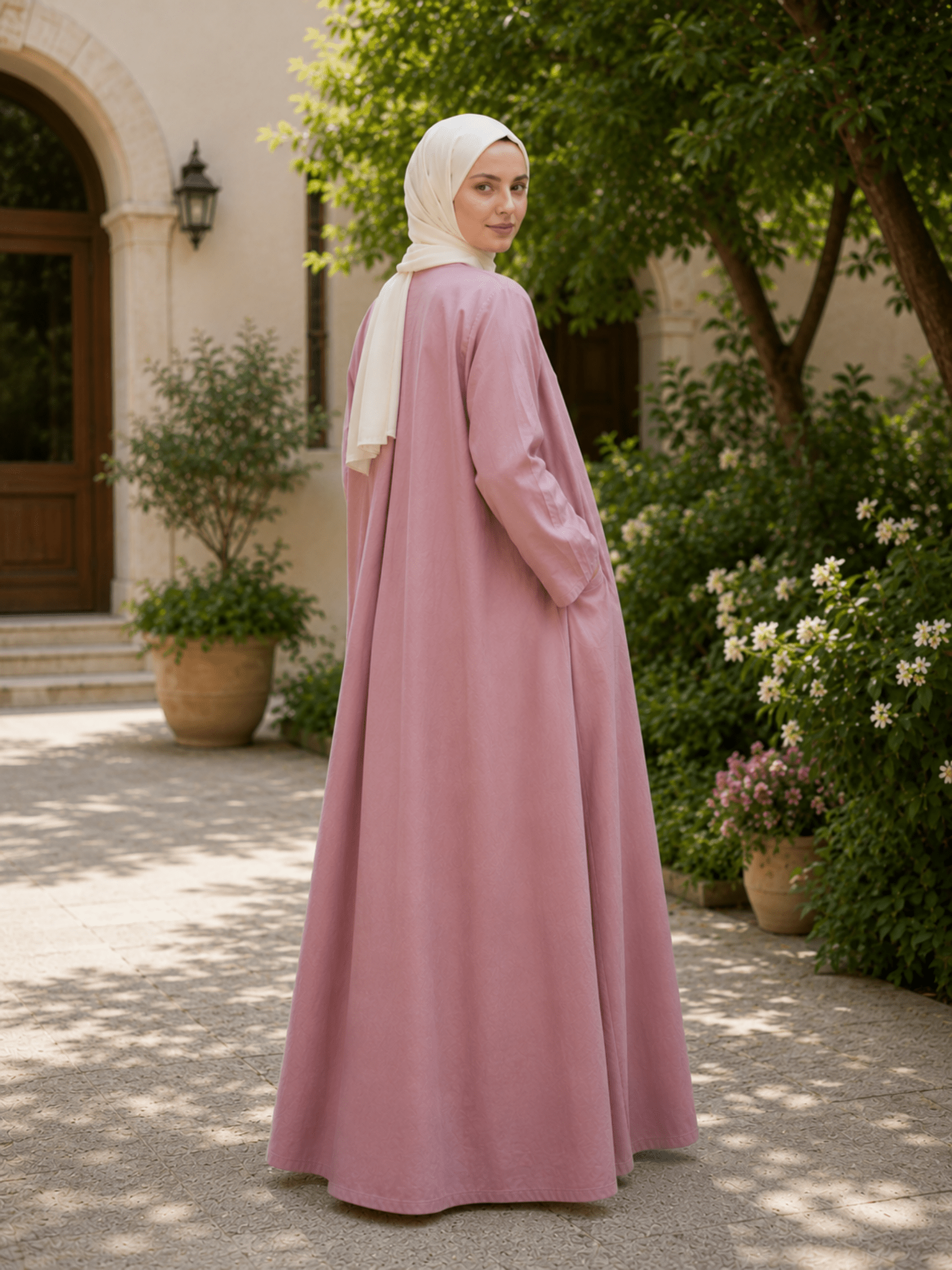 Hajj & Umrah | Abaya Set in Pastels - Fasilah