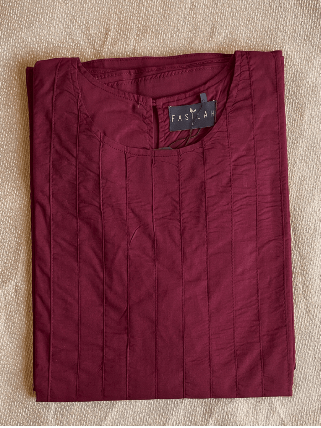 Hajj&Umrah | Premium Cotton Abaya in Mulberry - Fasilah