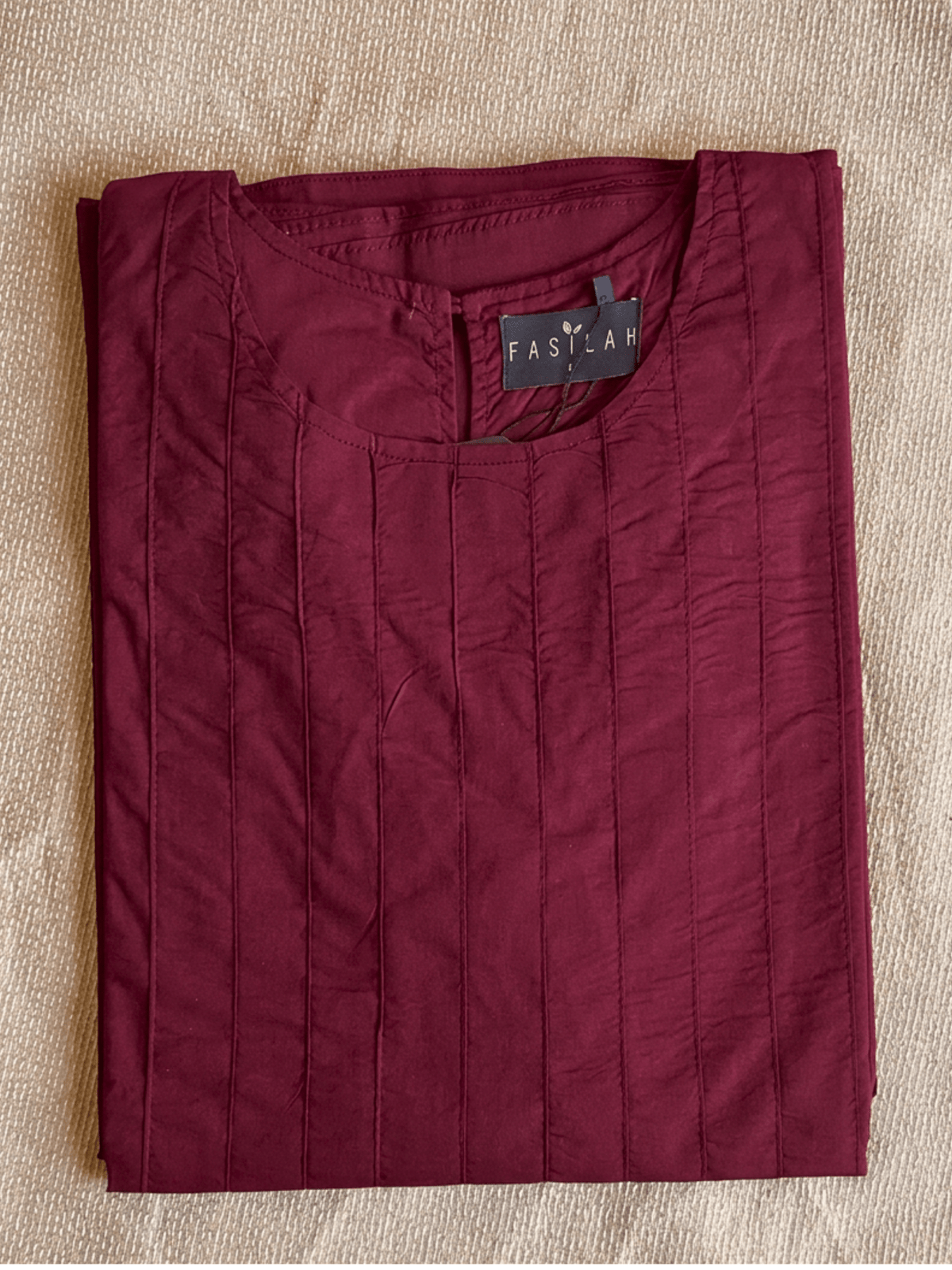 Hajj&Umrah | Premium Cotton Abaya in Mulberry - Fasilah