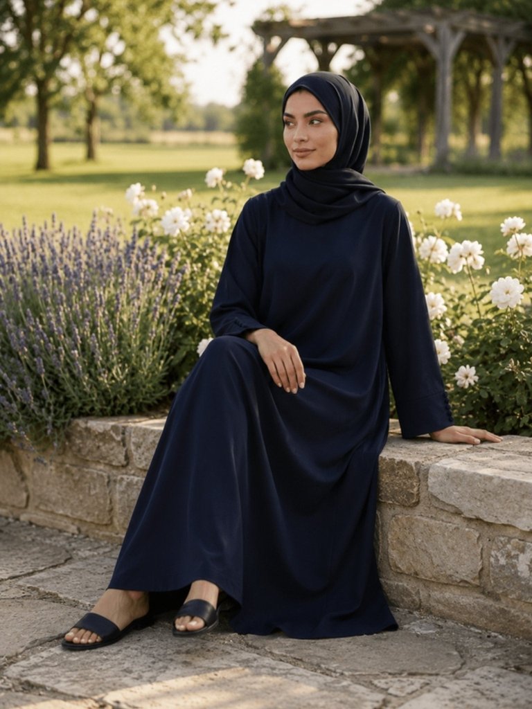 Hajj&Umrah | Premium Cotton Abaya in Twilight - Fasilah