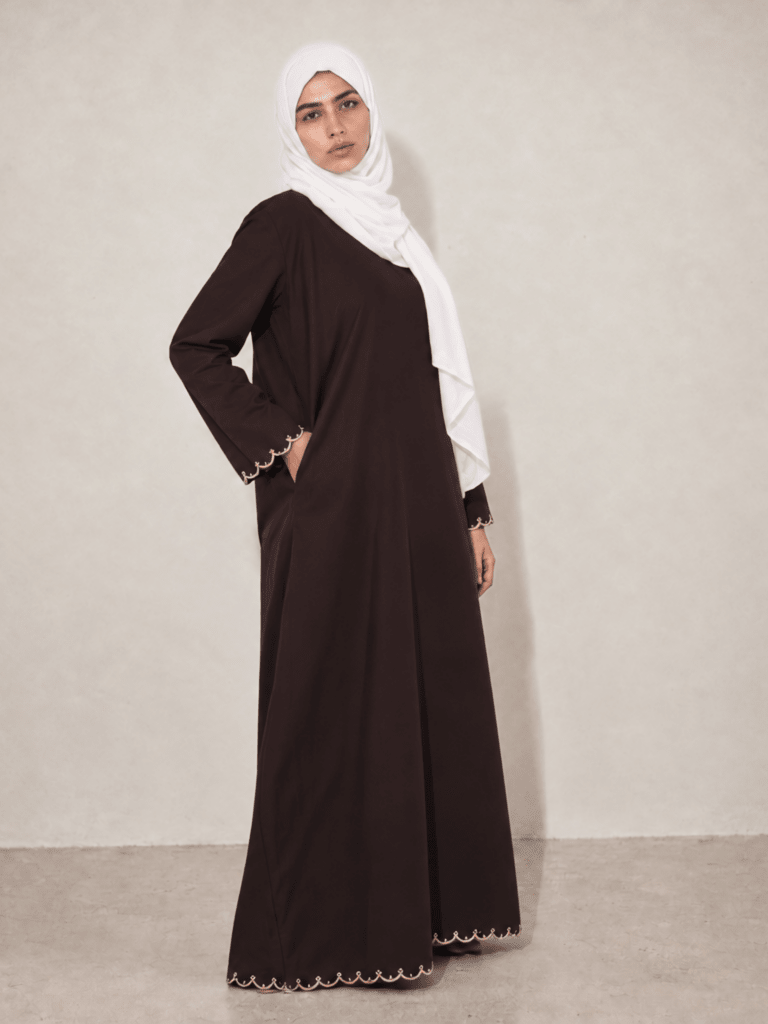 Heritage Cotton Abaya - Coffee - Fasilah
