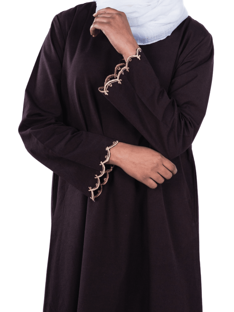 Heritage Cotton Abaya - Coffee - Fasilah
