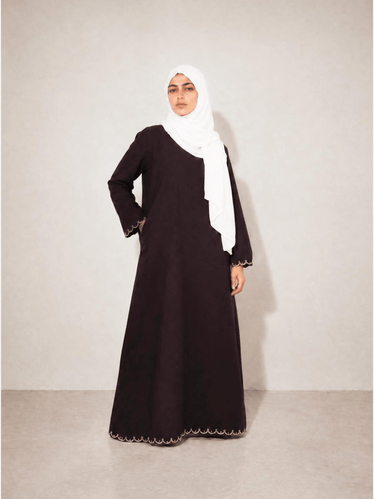 Heritage Cotton Abaya - Coffee - Fasilah