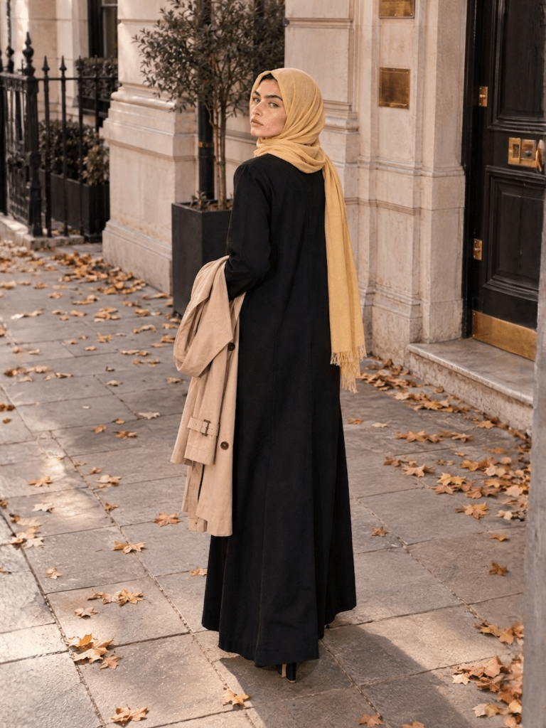 Heritage Cotton | Embroidered Panelled Maxi Dress in Black - Fasilah