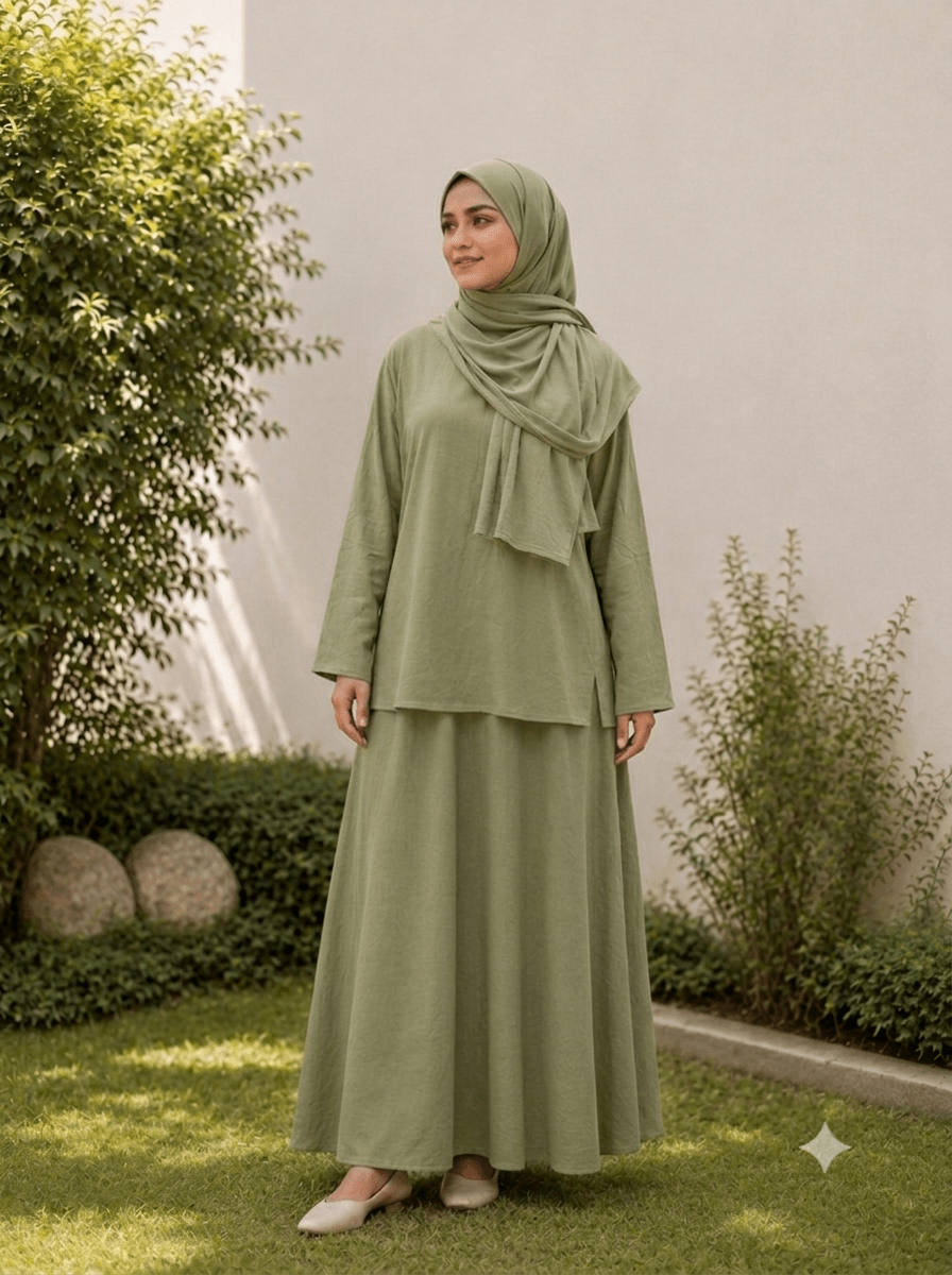 Made to Measure | Linen Blouse & Skirt - Fasilah
