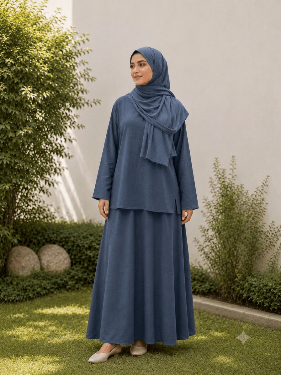 Made to Measure | Linen Blouse & Skirt - Fasilah