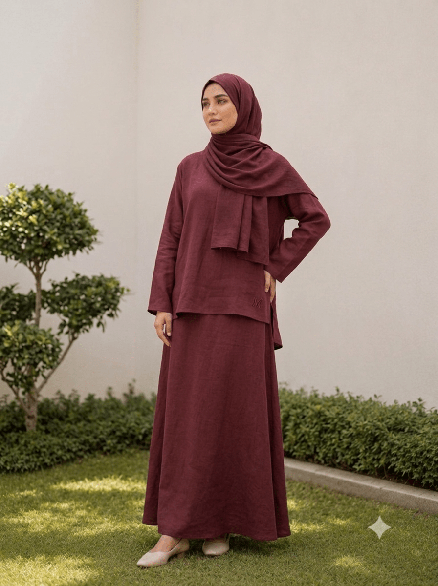 Made to Measure | Linen Blouse & Skirt - Fasilah