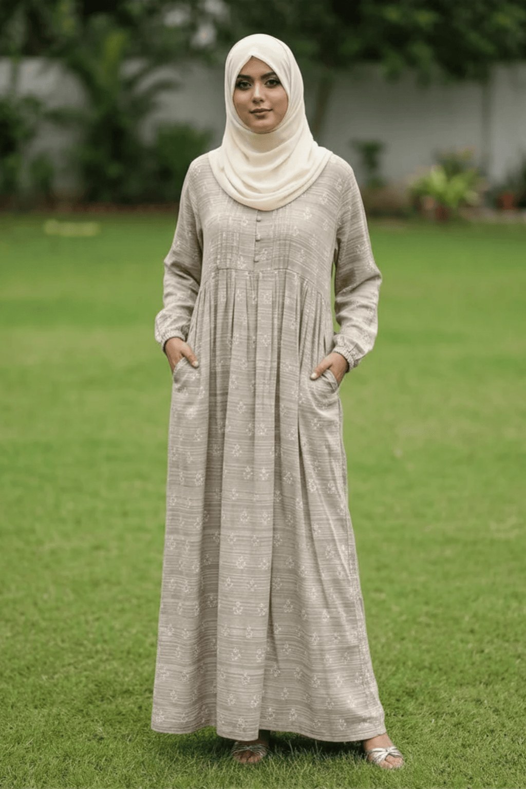 Maternity Maxi Dress - Mocha - Fasilah