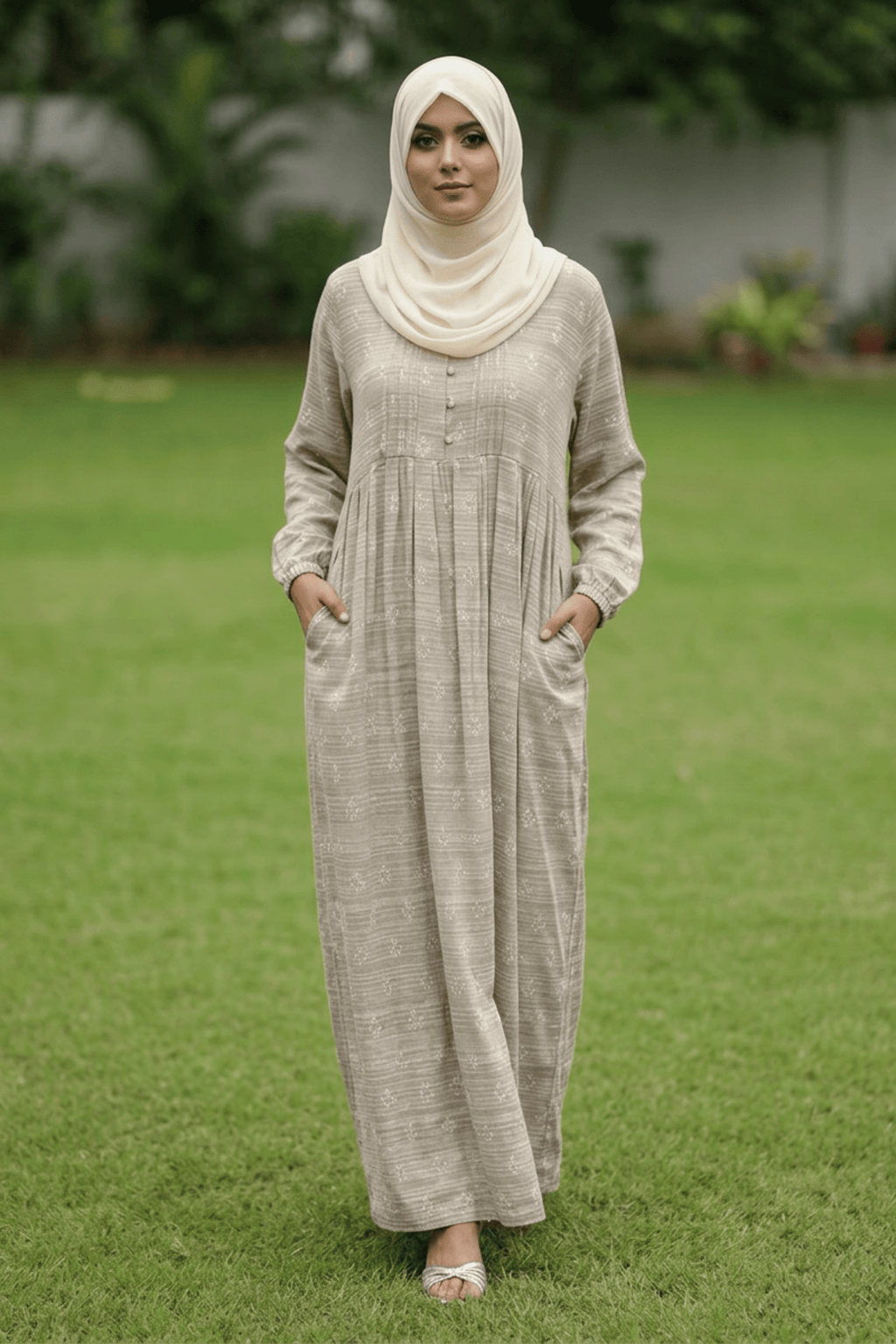 Maternity Maxi Dress - Mocha - Fasilah