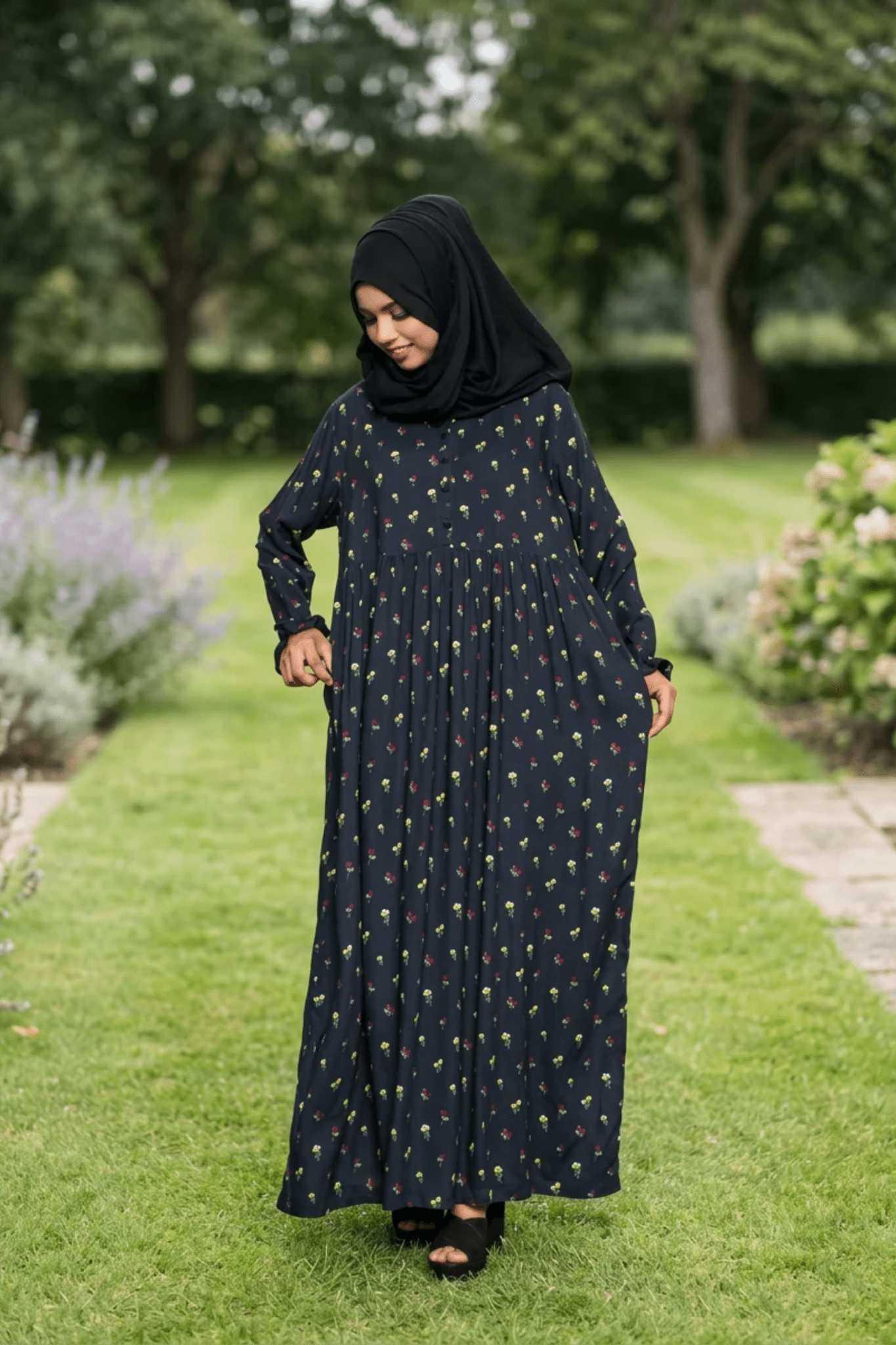 Maternity Maxi Dress - Wildflowers - Fasilah