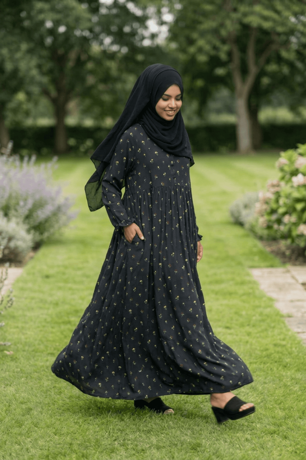 Maternity Maxi Dress - Wildflowers - Fasilah