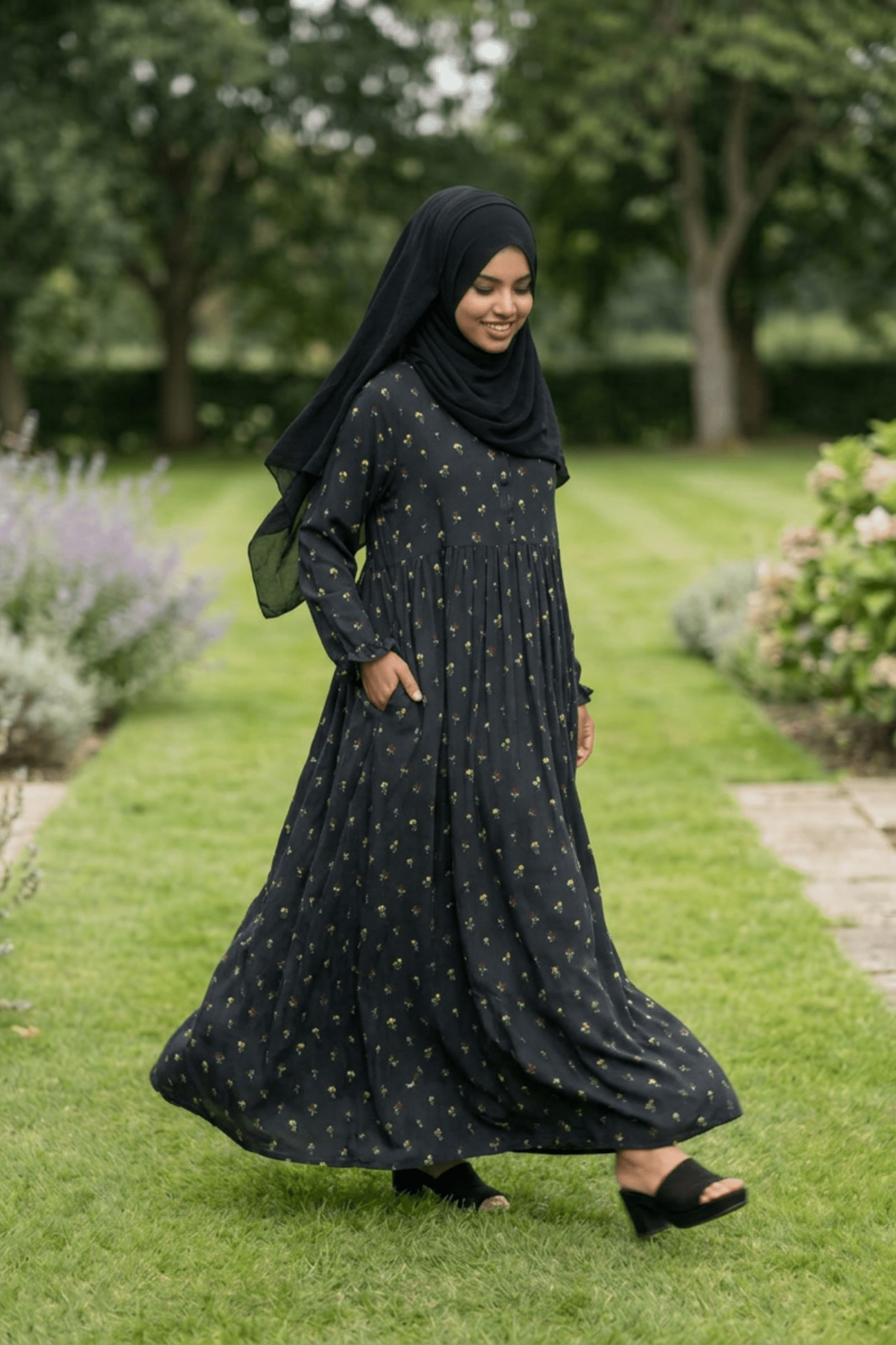 Maternity Maxi Dress - Wildflowers - Fasilah