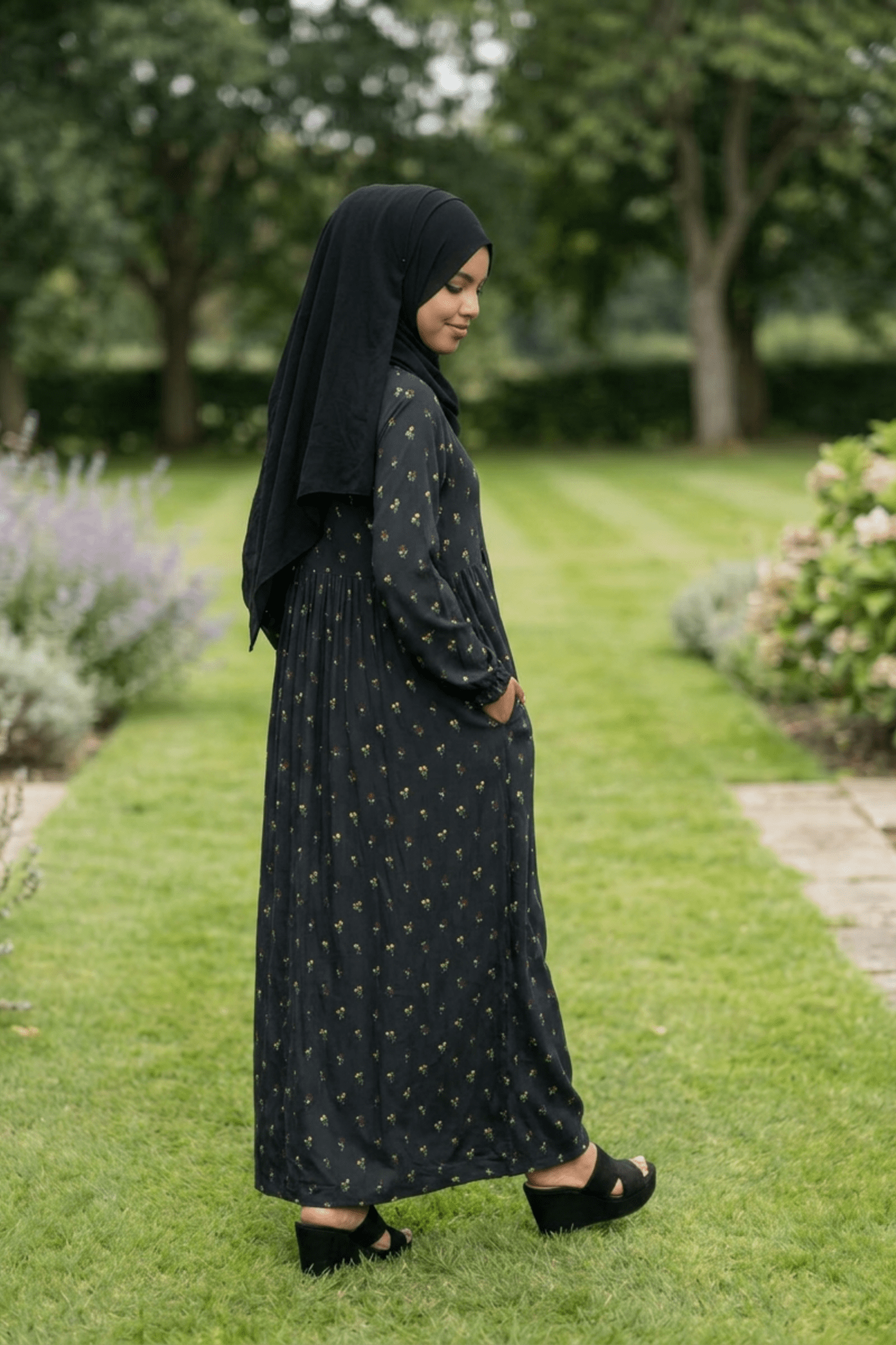 Maternity Maxi Dress - Wildflowers - Fasilah